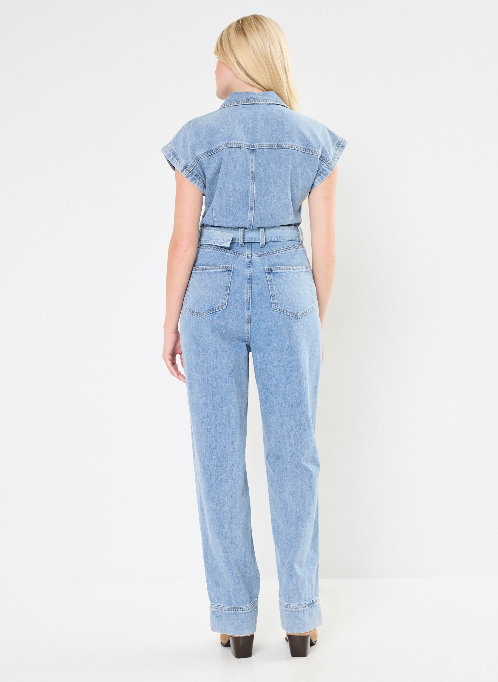 Combinaisons pantalon VIMARI S/L DENIM JUMPSUIT/ROU femme bleu Vila Combinaisons pantalon VIMARI S/L DENIM JUMPSUIT/ROU femme bleu LIGHT BLUE DENIM