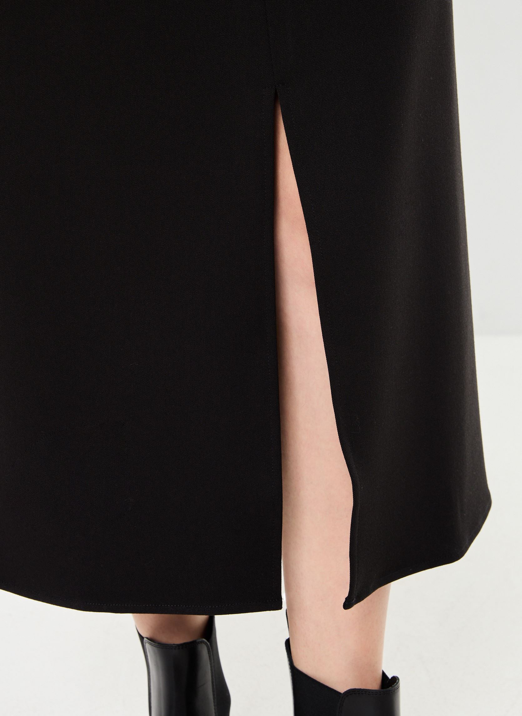 Lange rokken VIVARONE HW LONG SKIRT - NOOS dames zwart Vila Lange rokken VIVARONE HW LONG SKIRT - NOOS dames zwart Black
