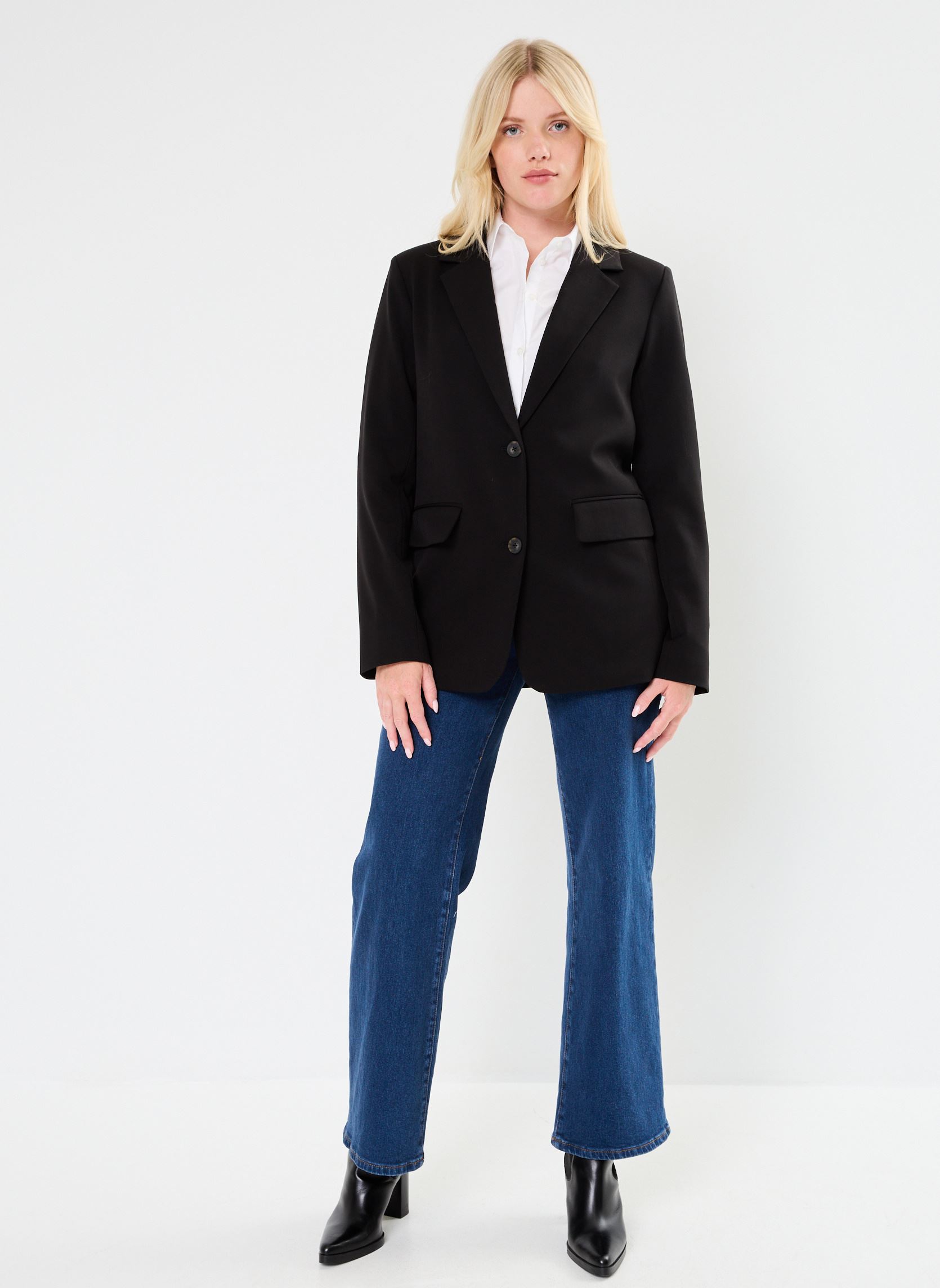 Vestes de blazer VIVARONE LOOSE BLAZER-NOOS femme noir Vila Vestes de blazer VIVARONE LOOSE BLAZER-NOOS femme noir BLACK
