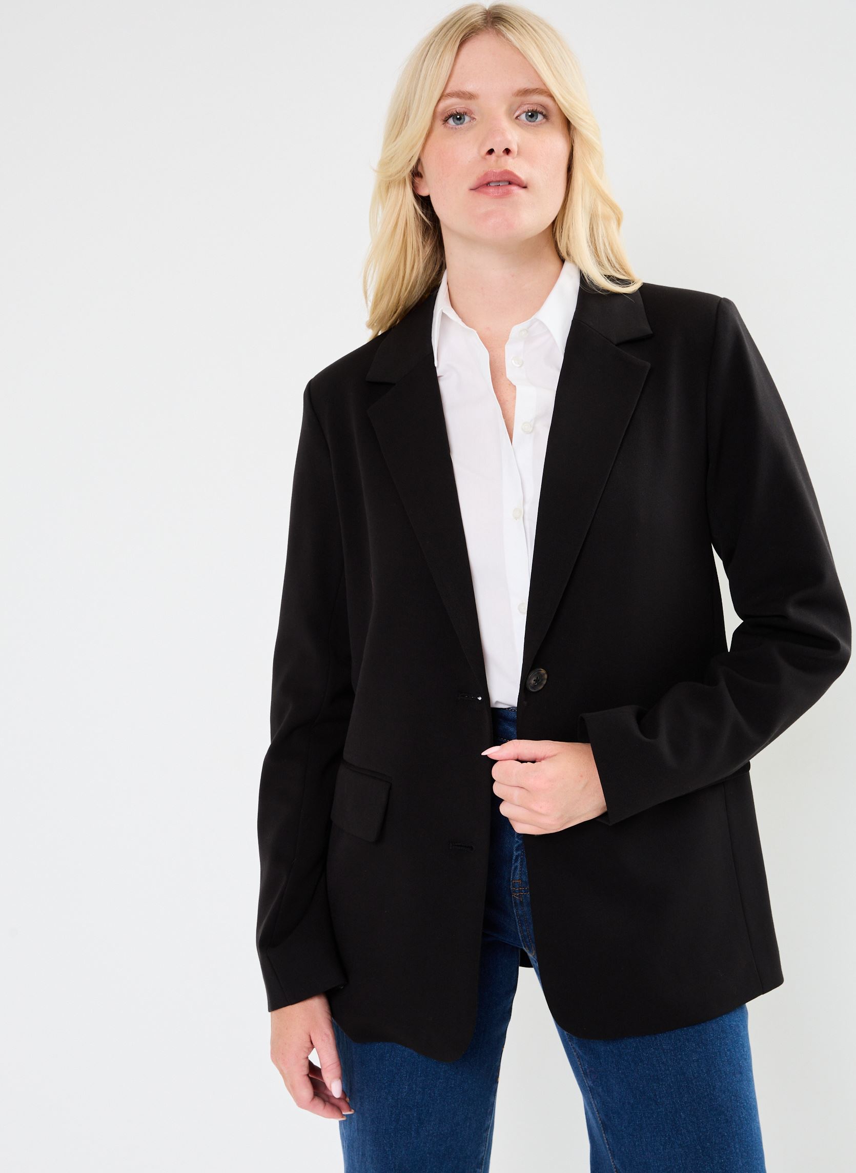Vestes de blazer VIVARONE LOOSE BLAZER-NOOS femme noir Vila Vestes de blazer VIVARONE LOOSE BLAZER-NOOS femme noir BLACK