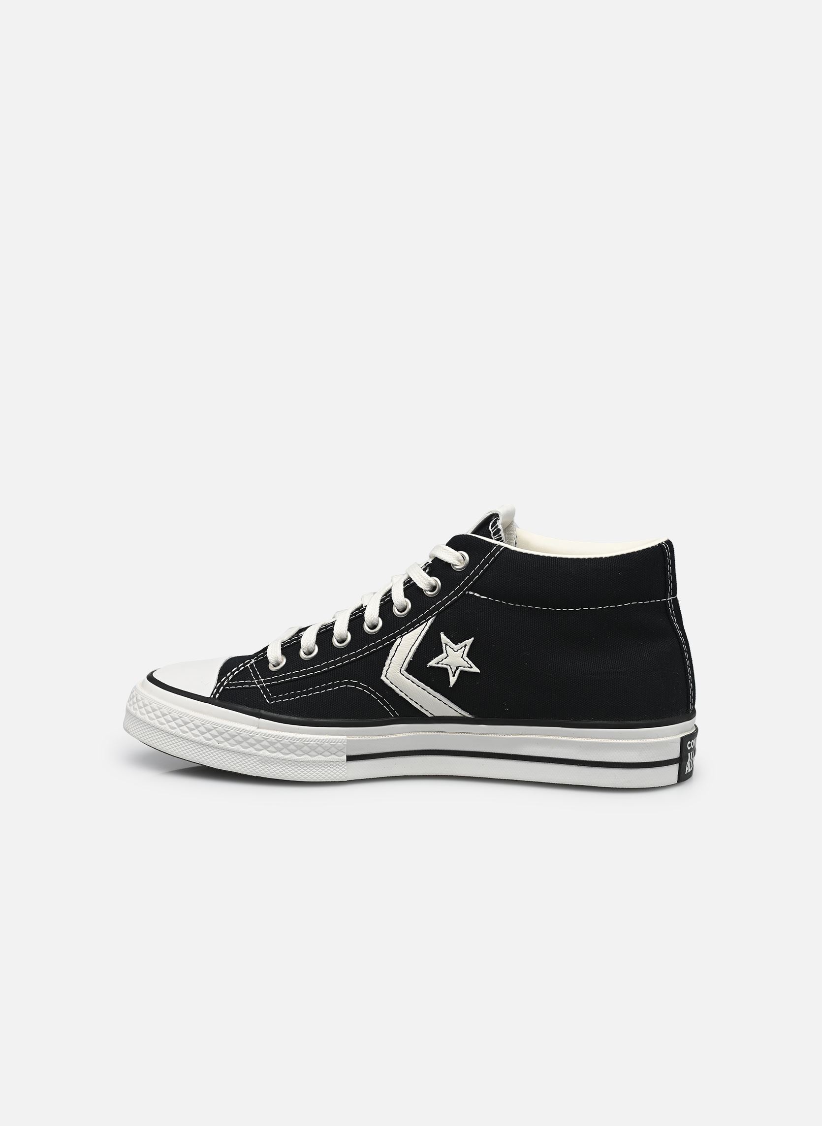 Baskets toile Star Player 76 Mid homme noir Converse Baskets toile Star Player 76 Mid homme noir BLACK/VINTAGE WHITE
