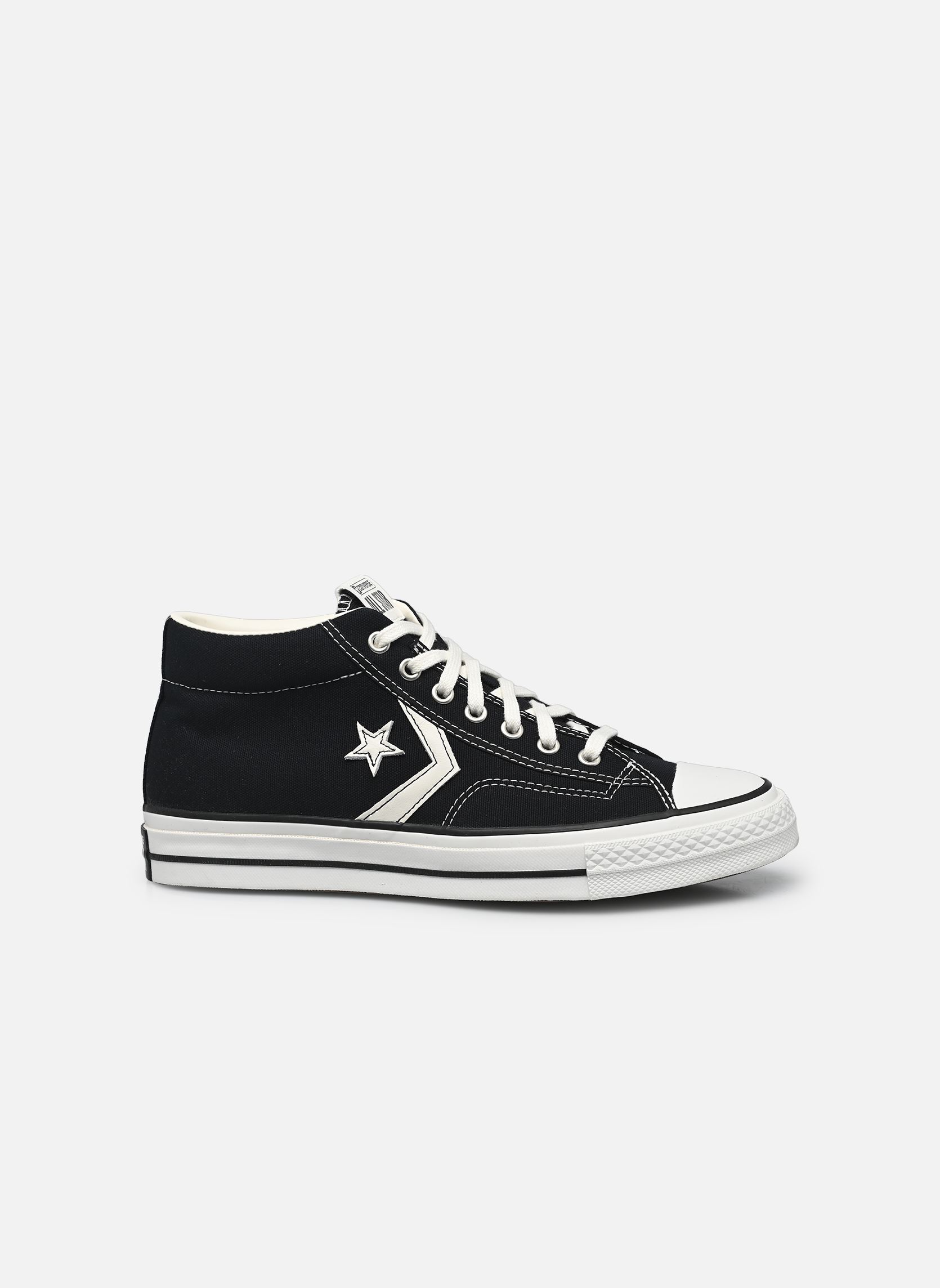 Baskets toile Star Player 76 Mid homme noir Converse Baskets toile Star Player 76 Mid homme noir BLACK/VINTAGE WHITE
