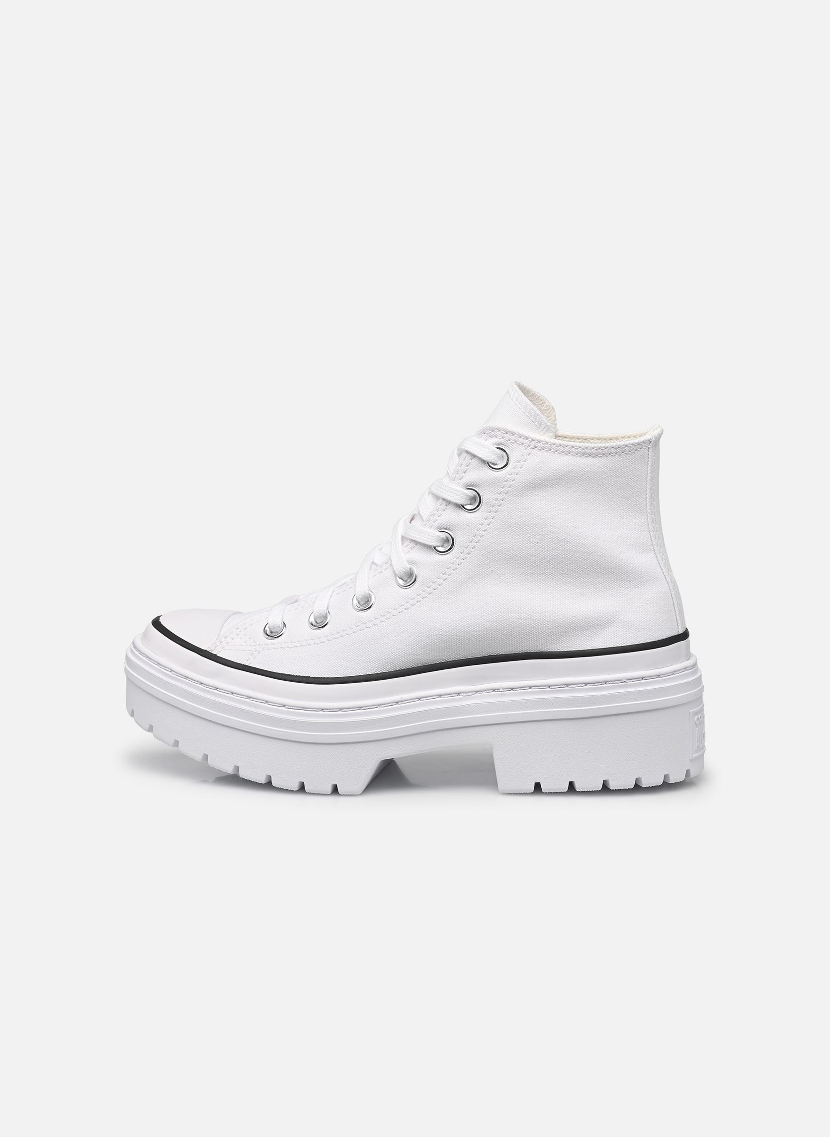 Baskets montantes Chuck Taylor All Star Lugged Heel Hi femme blanc Converse Baskets montantes Chuck Taylor All Star Lugged Heel Hi femme blanc WHITE/BLACK/EGRET
