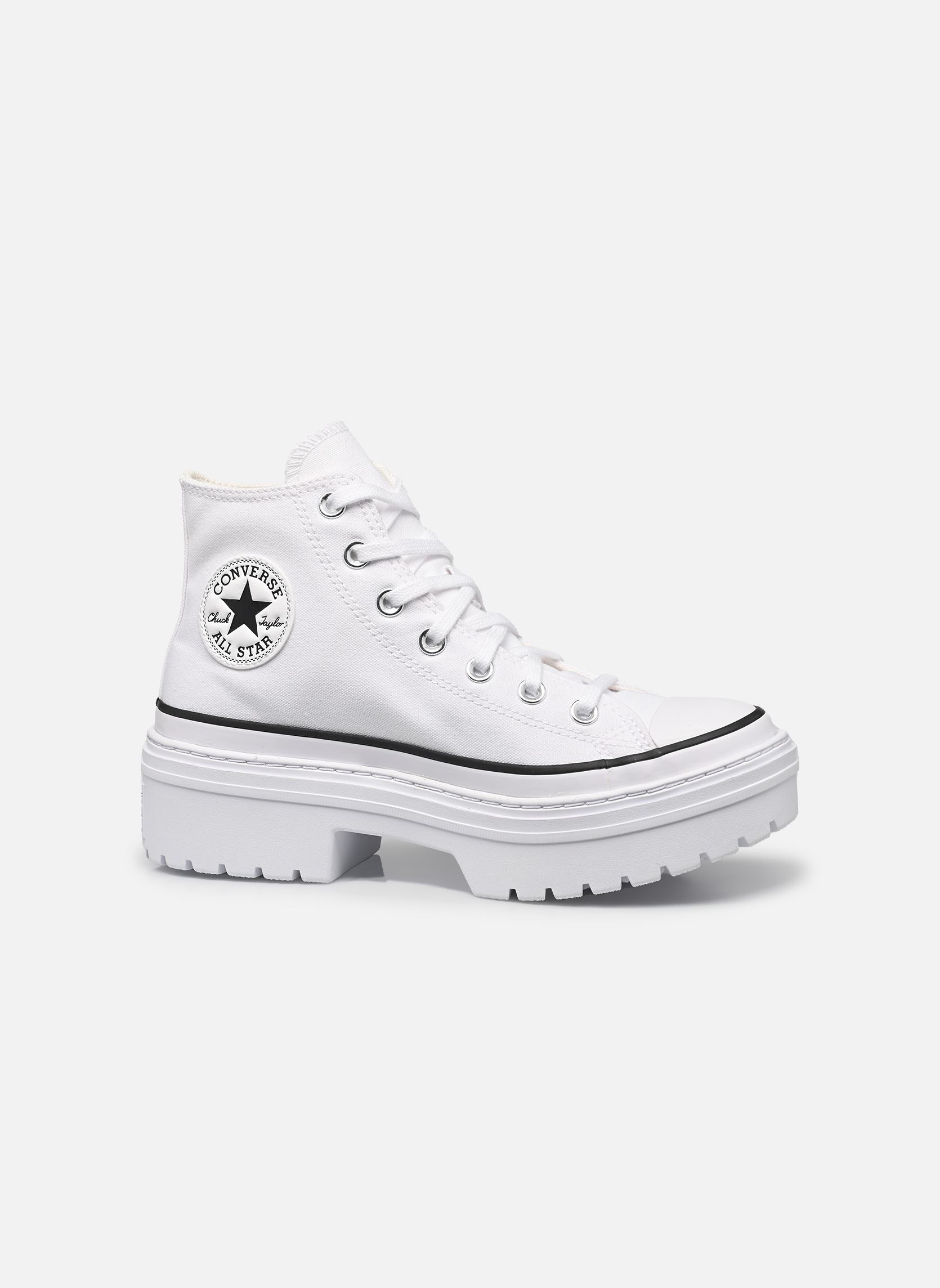 Baskets montantes Chuck Taylor All Star Lugged Heel Hi femme blanc Converse Baskets montantes Chuck Taylor All Star Lugged Heel Hi femme blanc WHITE/BLACK/EGRET