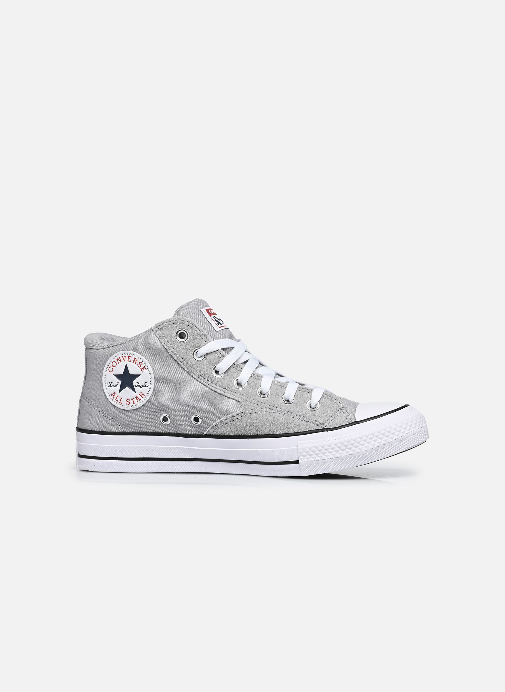 Leinen-Sneaker Chuck Taylor All Star Malden Street Mid herren grau Converse Leinen-Sneaker Chuck Taylor All Star Malden Street Mid herren grau GREY AREA/WHITE