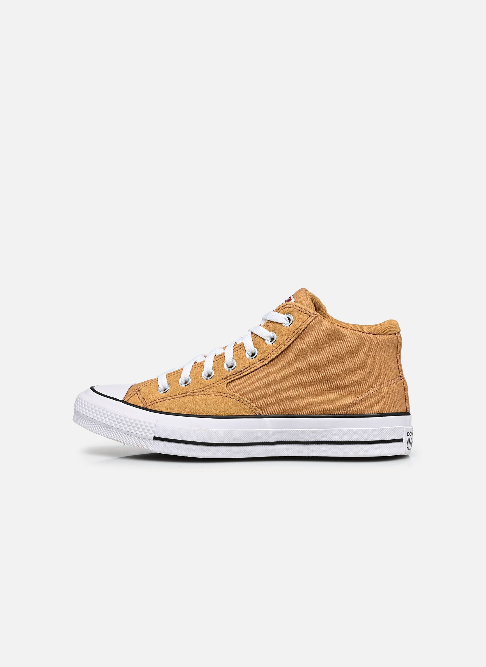 Leinen-Sneaker Chuck Taylor All Star Malden Street Mid herren braun Converse Leinen-Sneaker Chuck Taylor All Star Malden Street Mid herren braun HONEY STICK/WHITE/NAVY