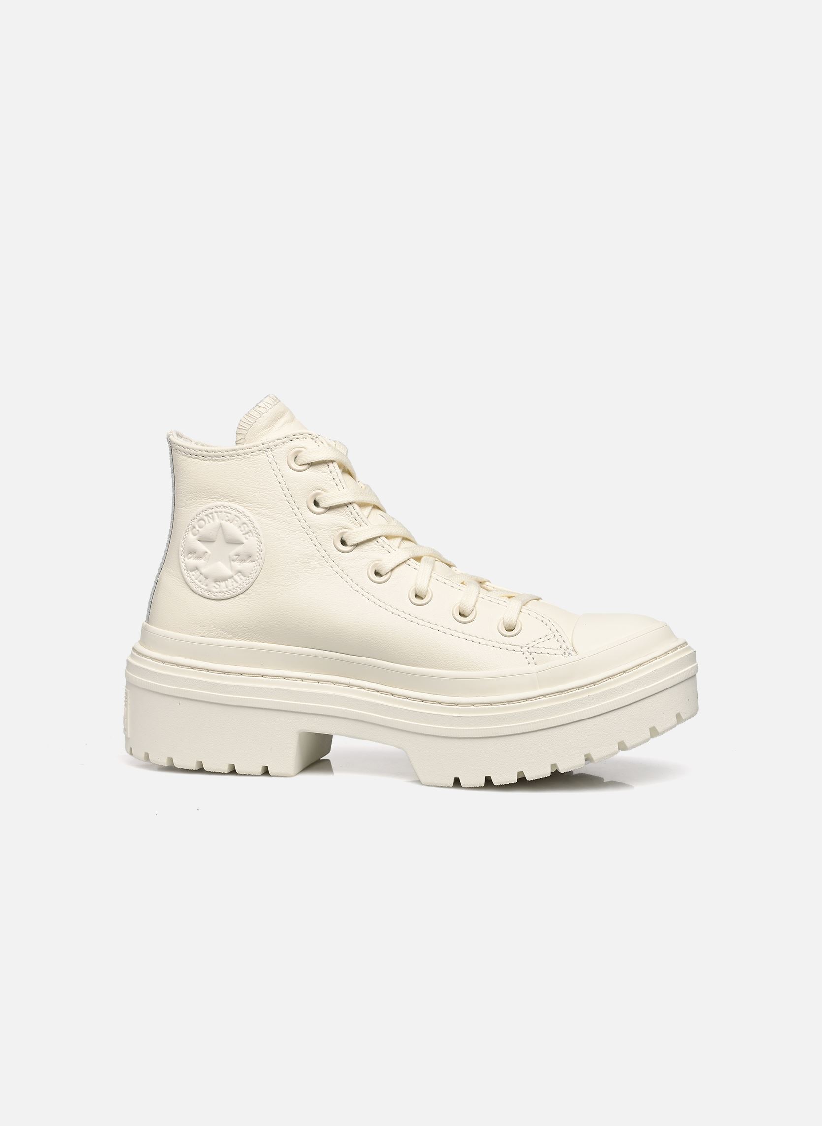 Baskets montantes Chuck Taylor All Star Lugged Heel Leathe femme blanc Converse Baskets montantes Chuck Taylor All Star Lugged Heel Leathe femme blanc EGRET/EGRET/EGRET