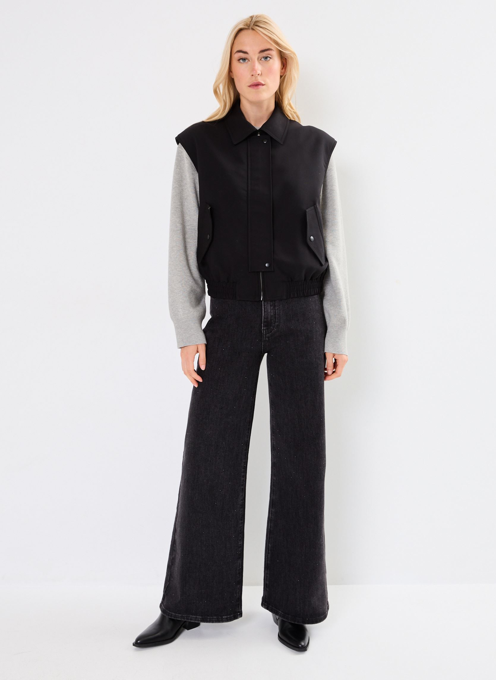 Chalecos VIELENA WAISTCOAT/ROU mujer negro Vila Chalecos VIELENA WAISTCOAT/ROU mujer negro Meteorite