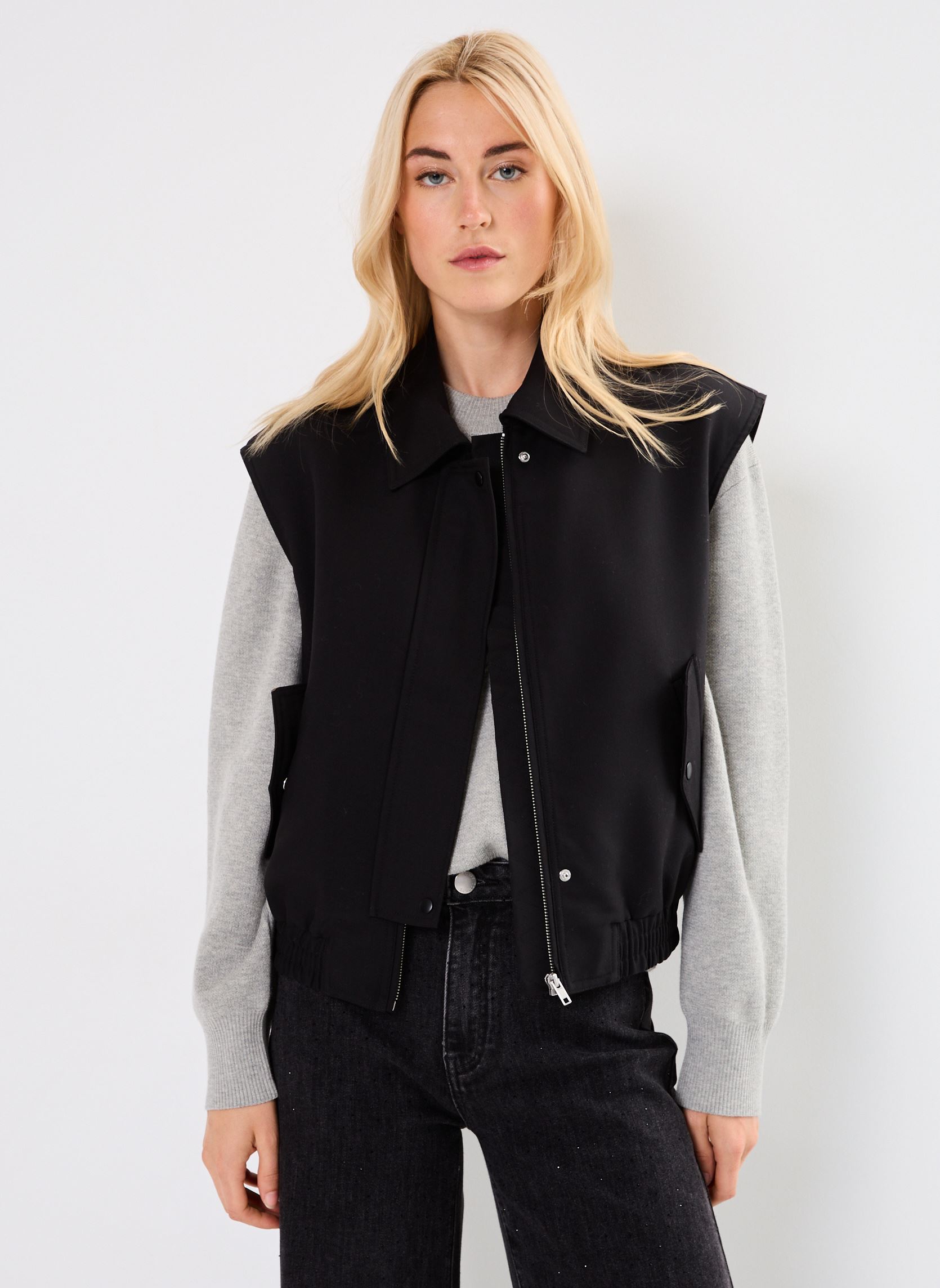Chalecos VIELENA WAISTCOAT/ROU mujer negro Vila Chalecos VIELENA WAISTCOAT/ROU mujer negro Meteorite
