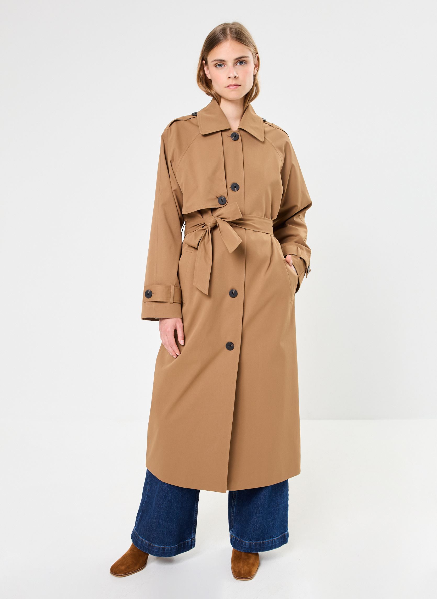 Trench-coats VIEMELIE L/S TRENCHCOAT/R femme marron Vila Trench-coats VIEMELIE L/S TRENCHCOAT/R femme marron Rubber