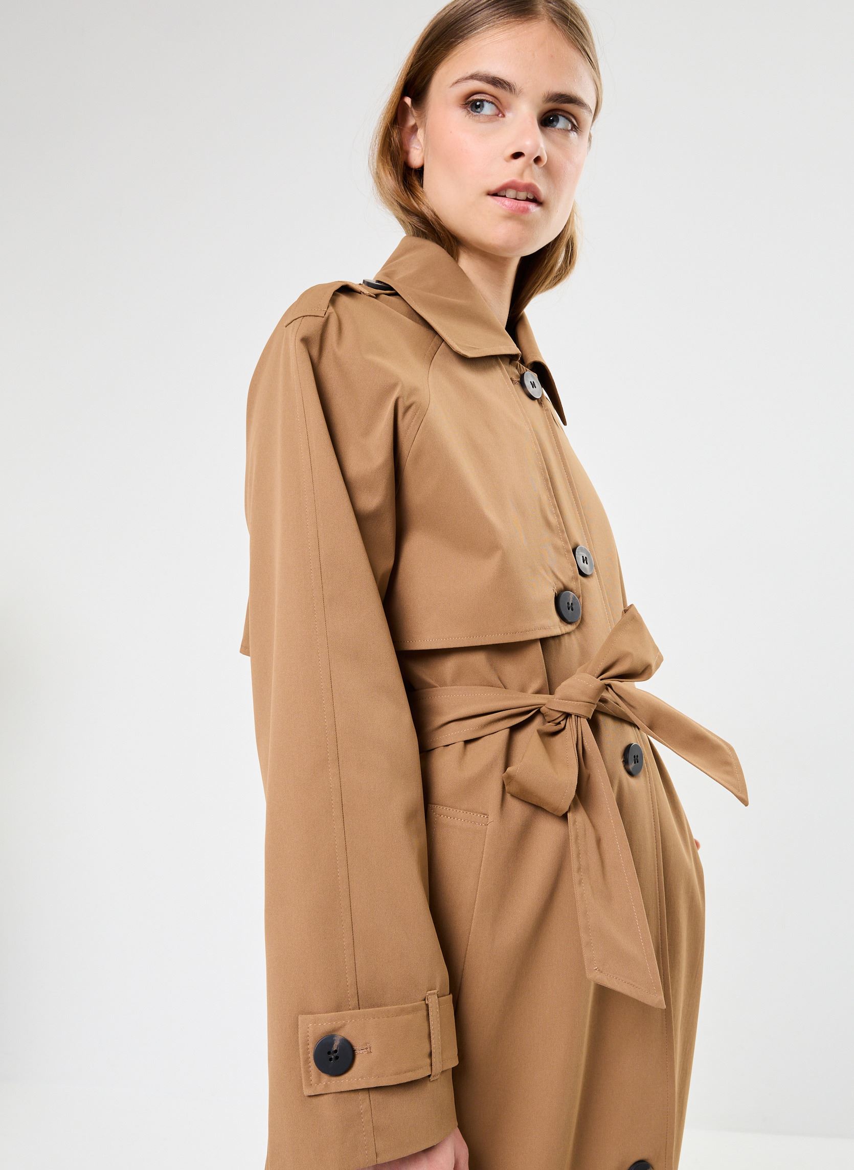Trench-coats VIEMELIE L/S TRENCHCOAT/R femme marron Vila Trench-coats VIEMELIE L/S TRENCHCOAT/R femme marron Rubber