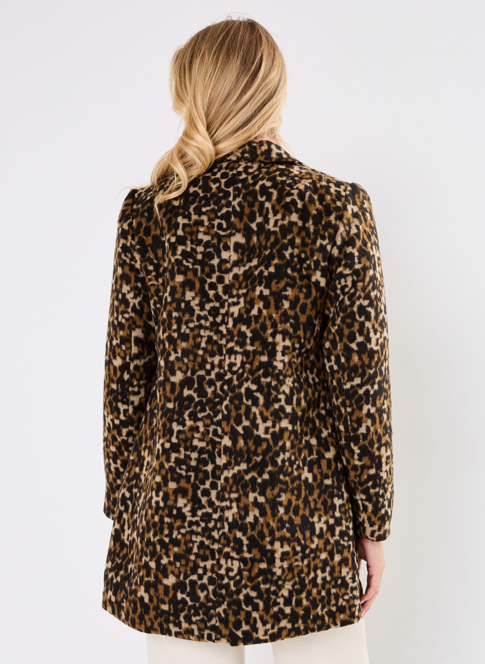 Blazer VILEOPOLINA L/S JACKET/R dames bruin Vila Blazer VILEOPOLINA L/S JACKET/R dames bruin RUBBER