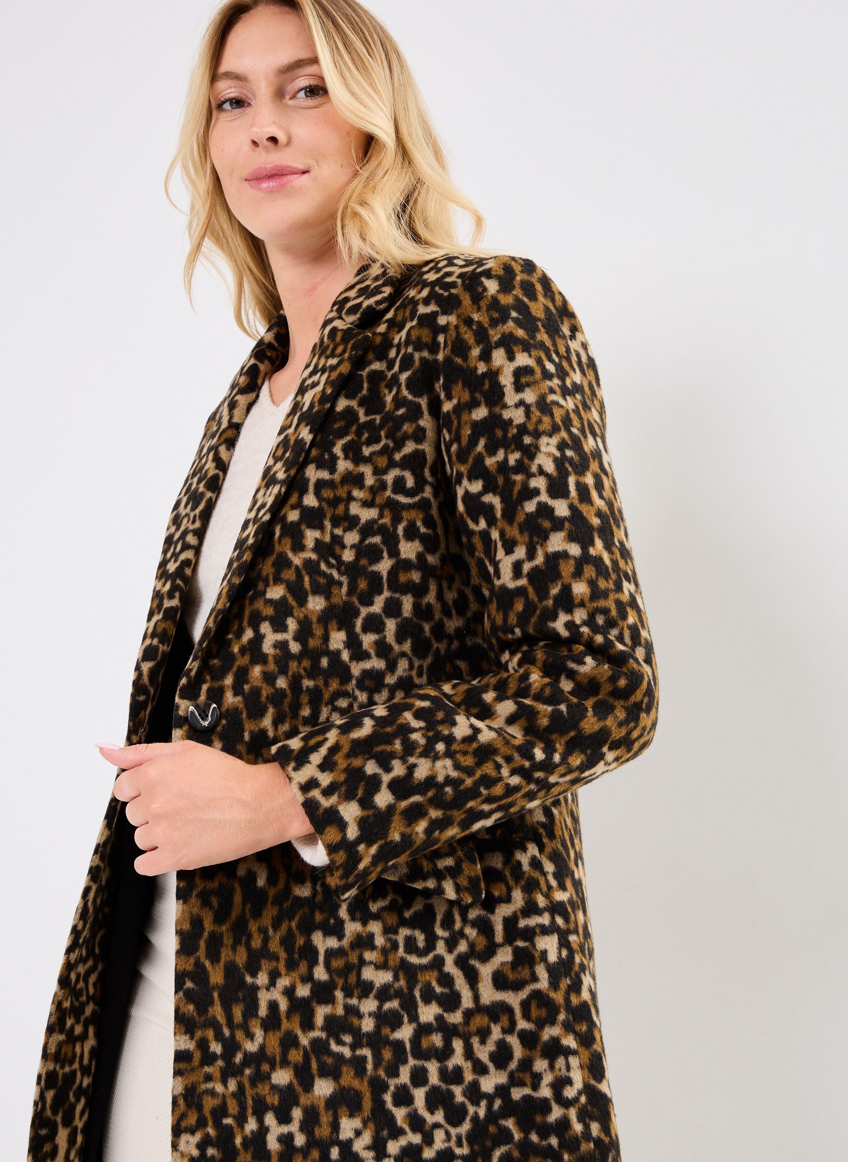 Blazer VILEOPOLINA L/S JACKET/R dames bruin Vila Blazer VILEOPOLINA L/S JACKET/R dames bruin RUBBER