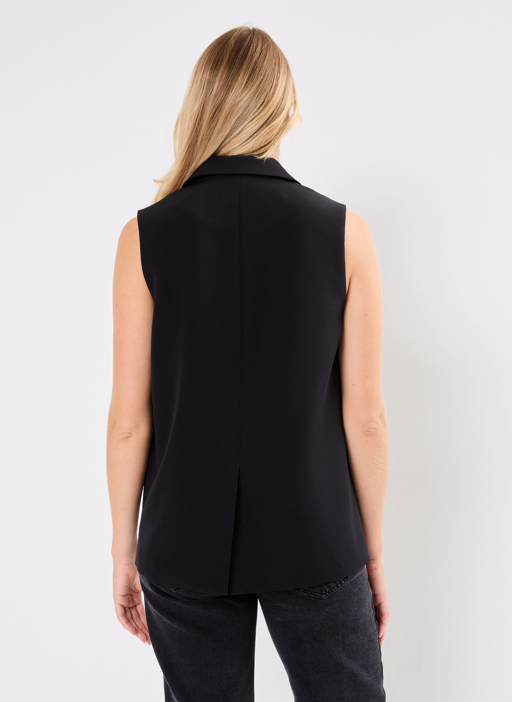 Vestes de costume VIMARY S/L TAILORED VEST femme noir Vila Vestes de costume VIMARY S/L TAILORED VEST femme noir Black Beauty