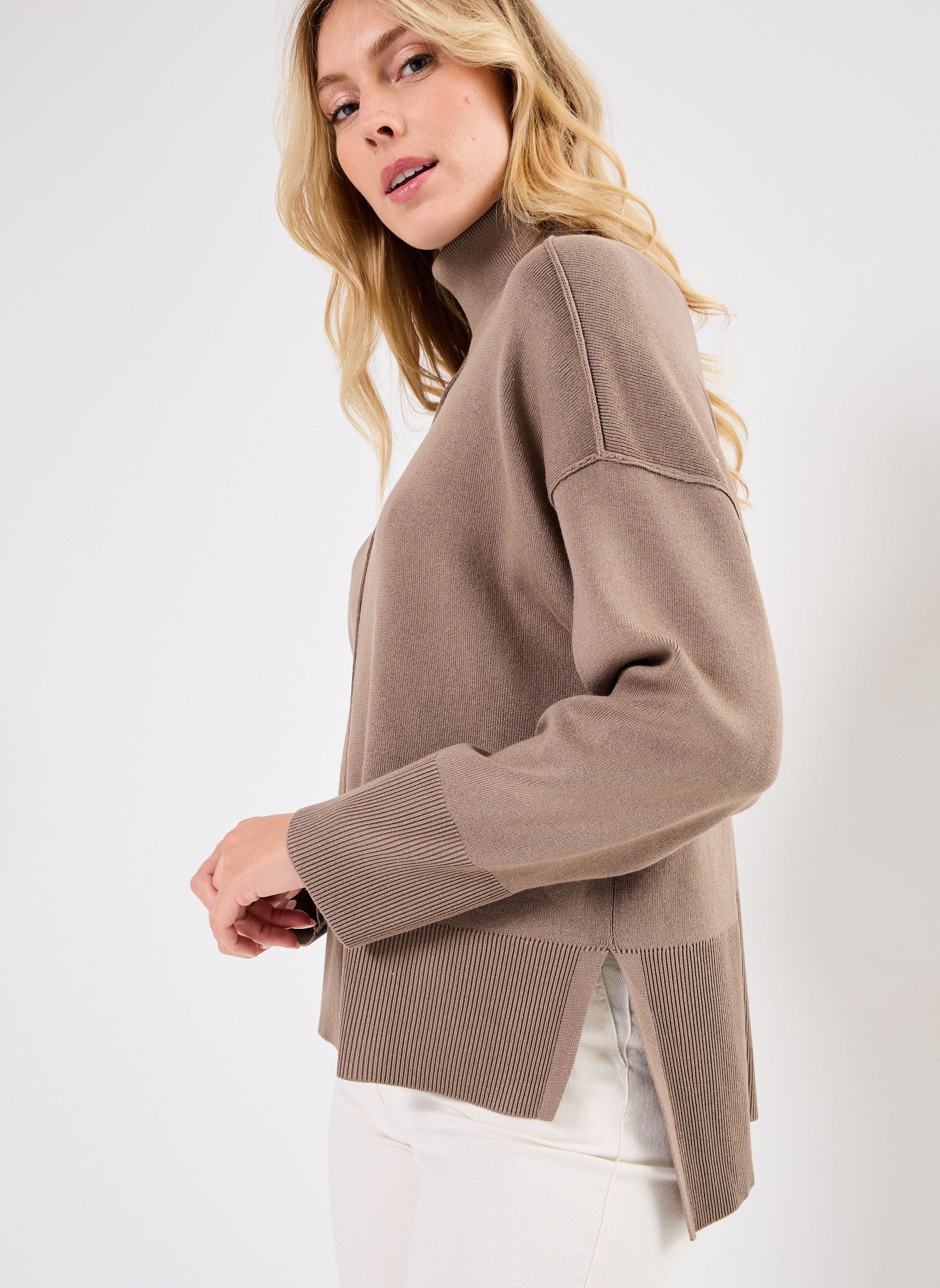 Pullover VIOSTRIA ROLLNECK L/S KNIT TOP-NOOS damen grau Vila Pullover VIOSTRIA ROLLNECK L/S KNIT TOP-NOOS damen grau FOSSIL