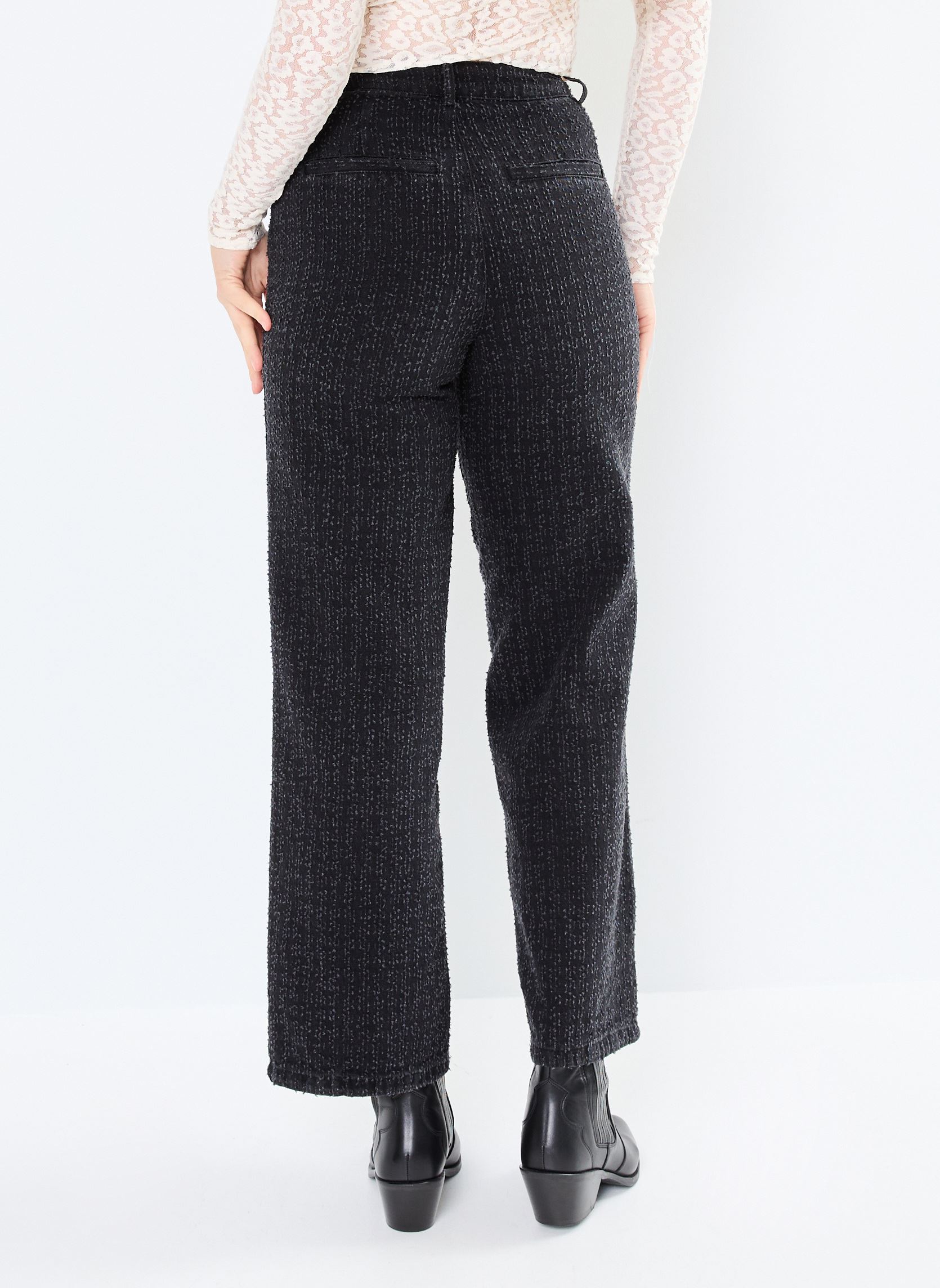 Weite Jeans VIANY HW WIDE DETAIL JEANS BLACK ZOA damen schwarz Vila Weite Jeans VIANY HW WIDE DETAIL JEANS BLACK ZOA damen schwarz BLACK DENIM