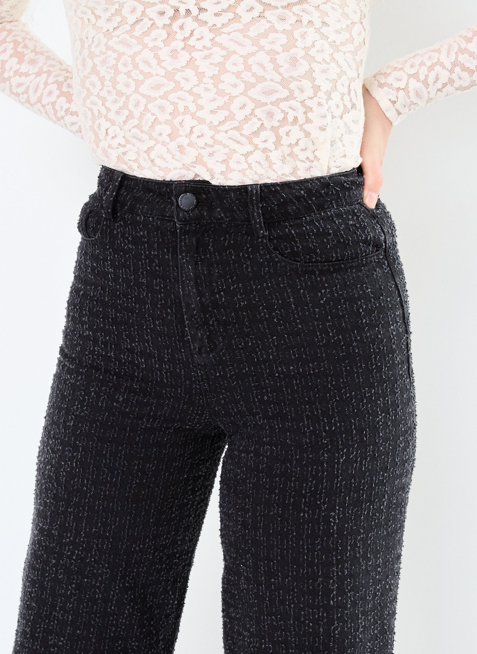 Weite Jeans VIANY HW WIDE DETAIL JEANS BLACK ZOA damen schwarz Vila Weite Jeans VIANY HW WIDE DETAIL JEANS BLACK ZOA damen schwarz BLACK DENIM