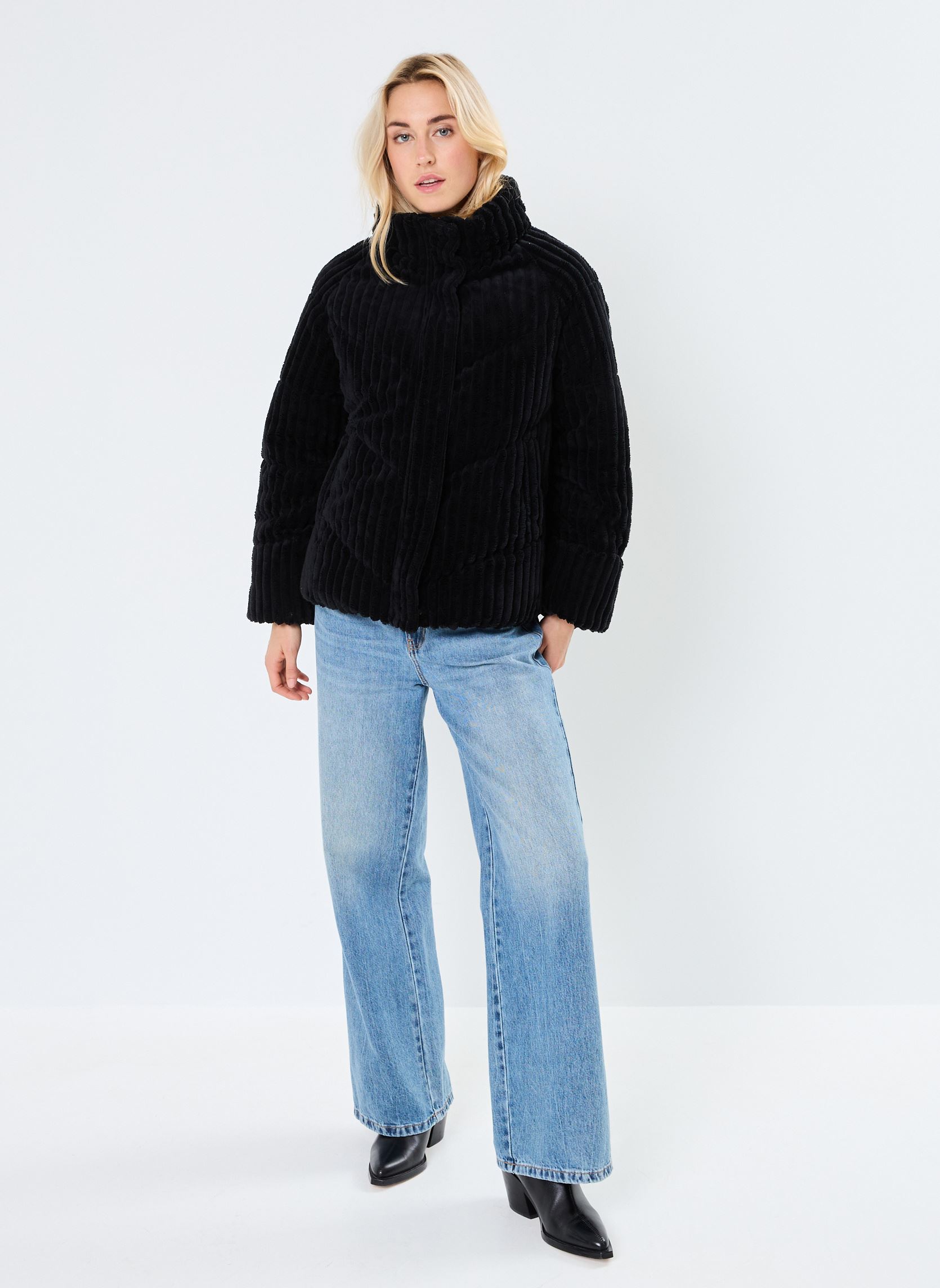 Gewatteerde jassen VIFLAIRY L/S JACKET dames zwart Vila Gewatteerde jassen VIFLAIRY L/S JACKET dames zwart Black Beauty