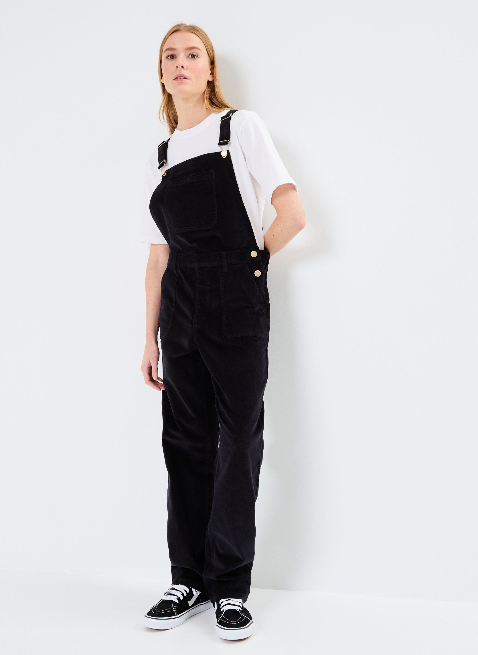 Latzhosen VIFROST CORDUROY POCKET DUNGAREE/R damen schwarz Vila Latzhosen VIFROST CORDUROY POCKET DUNGAREE/R damen schwarz Black Beauty