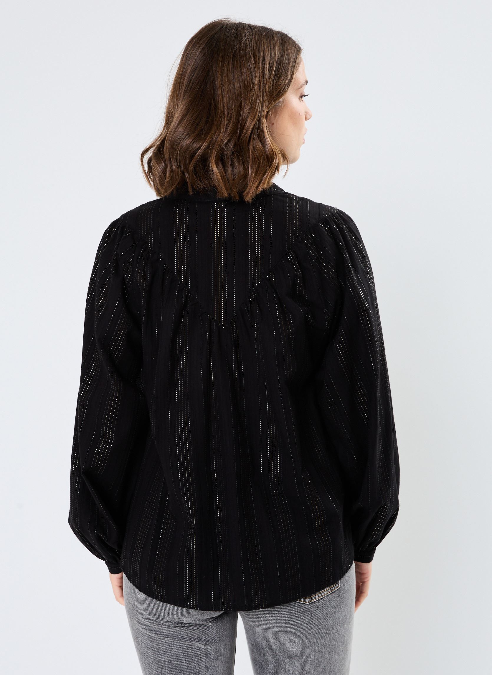 Blouses manches longues VISUSANNA L/S TOP femme noir Vila Blouses manches longues VISUSANNA L/S TOP femme noir Black Beauty