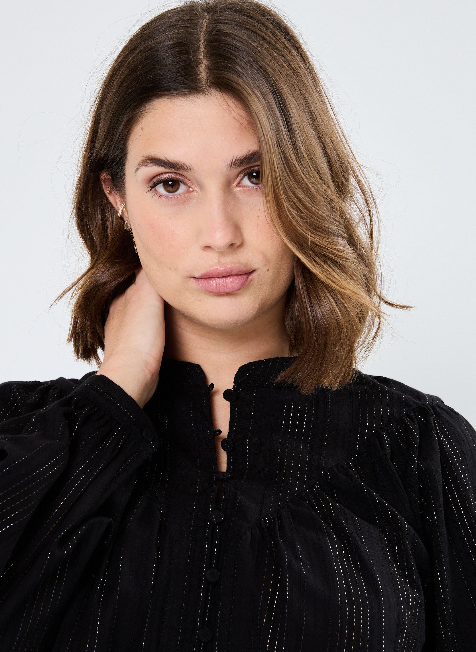 Blouses manches longues VISUSANNA L/S TOP femme noir Vila Blouses manches longues VISUSANNA L/S TOP femme noir Black Beauty