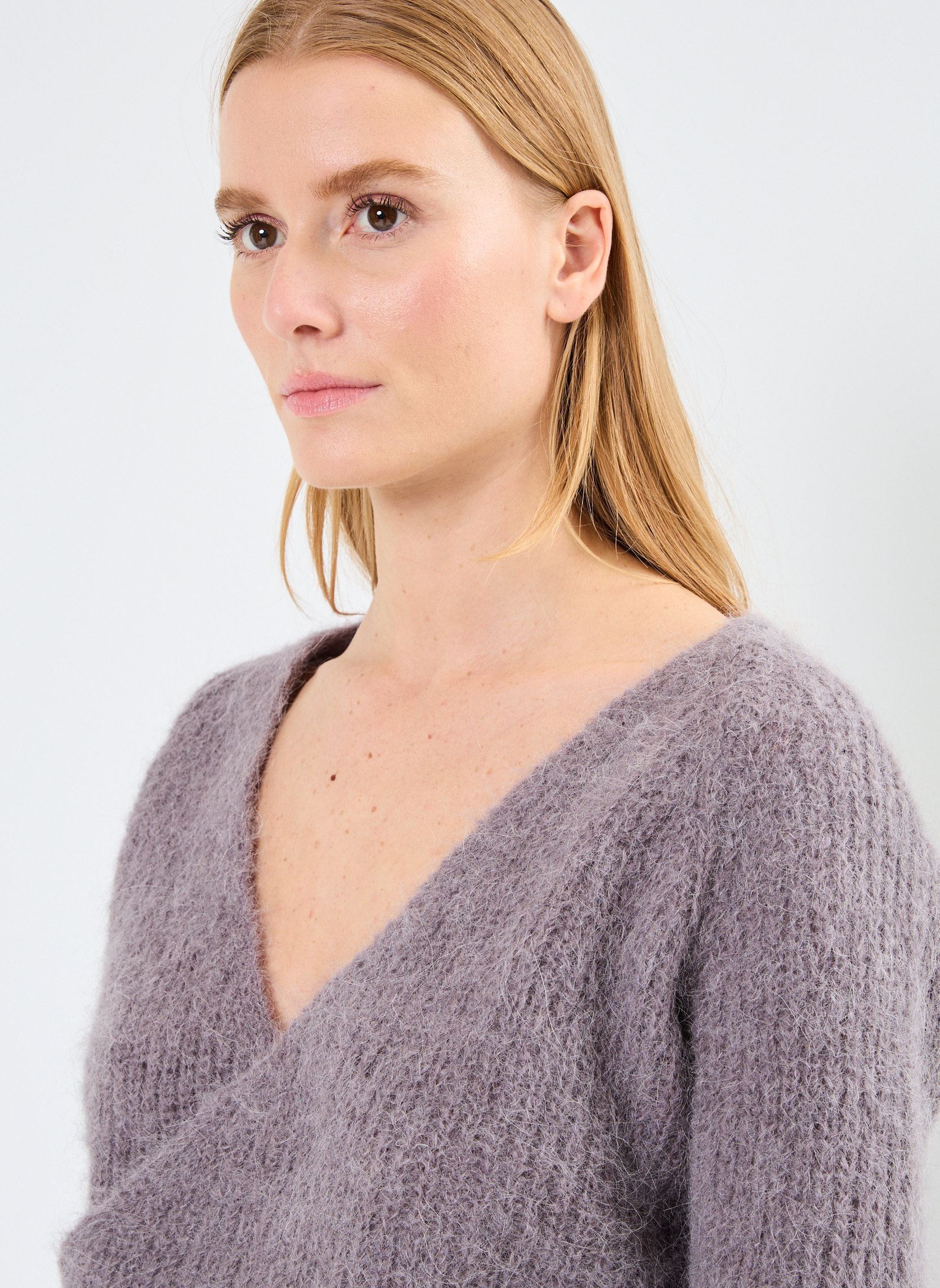 Pulls VIBANU LS REV. V-NECK KNIT/ROU femme marron Vila Pulls VIBANU LS REV. V-NECK KNIT/ROU femme marron shark