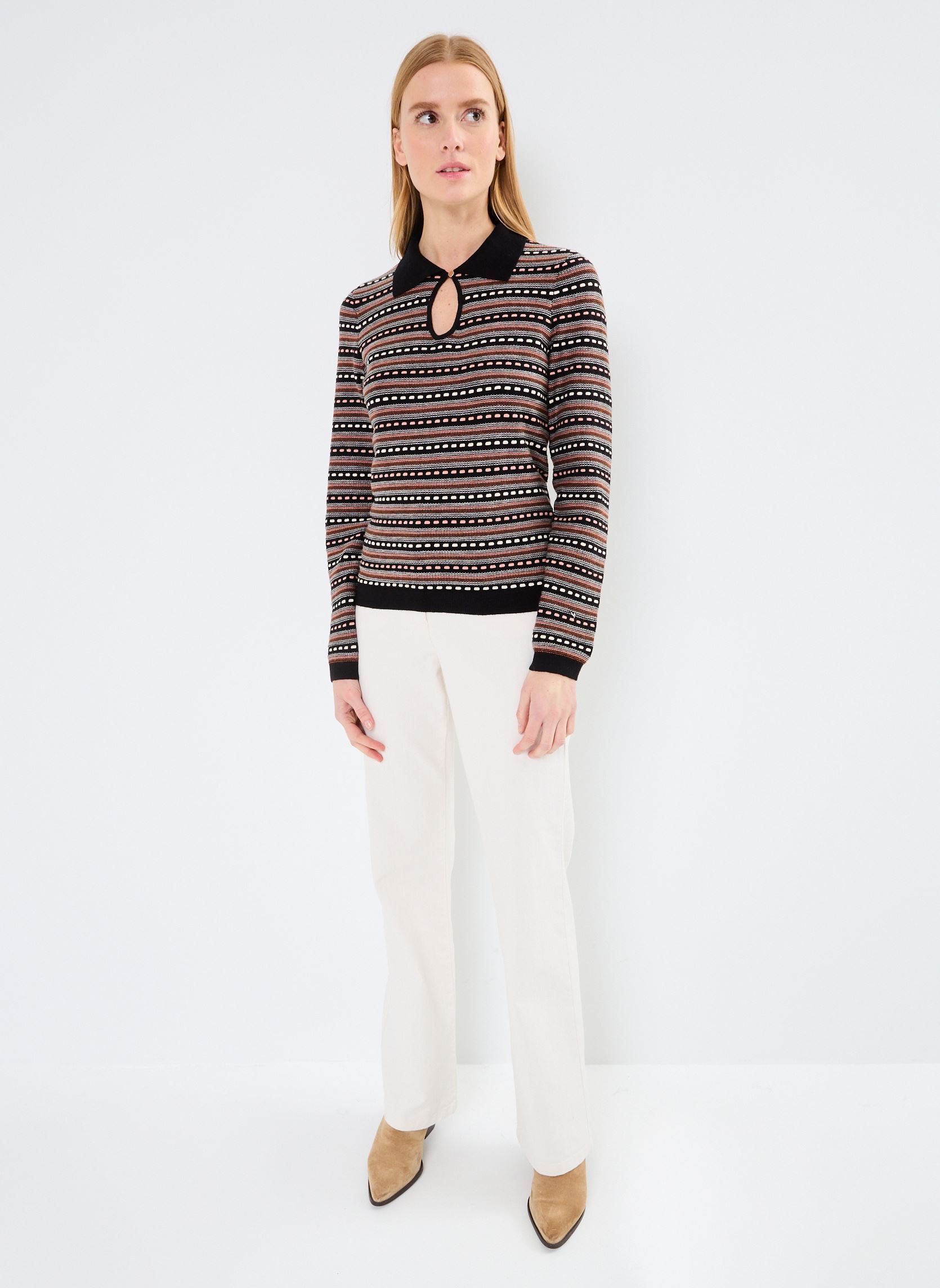 Pulls VIDIVANA LS KNIT TOP/C30 femme multicolore Vila Pulls VIDIVANA LS KNIT TOP/C30 femme multicolore Black Beauty