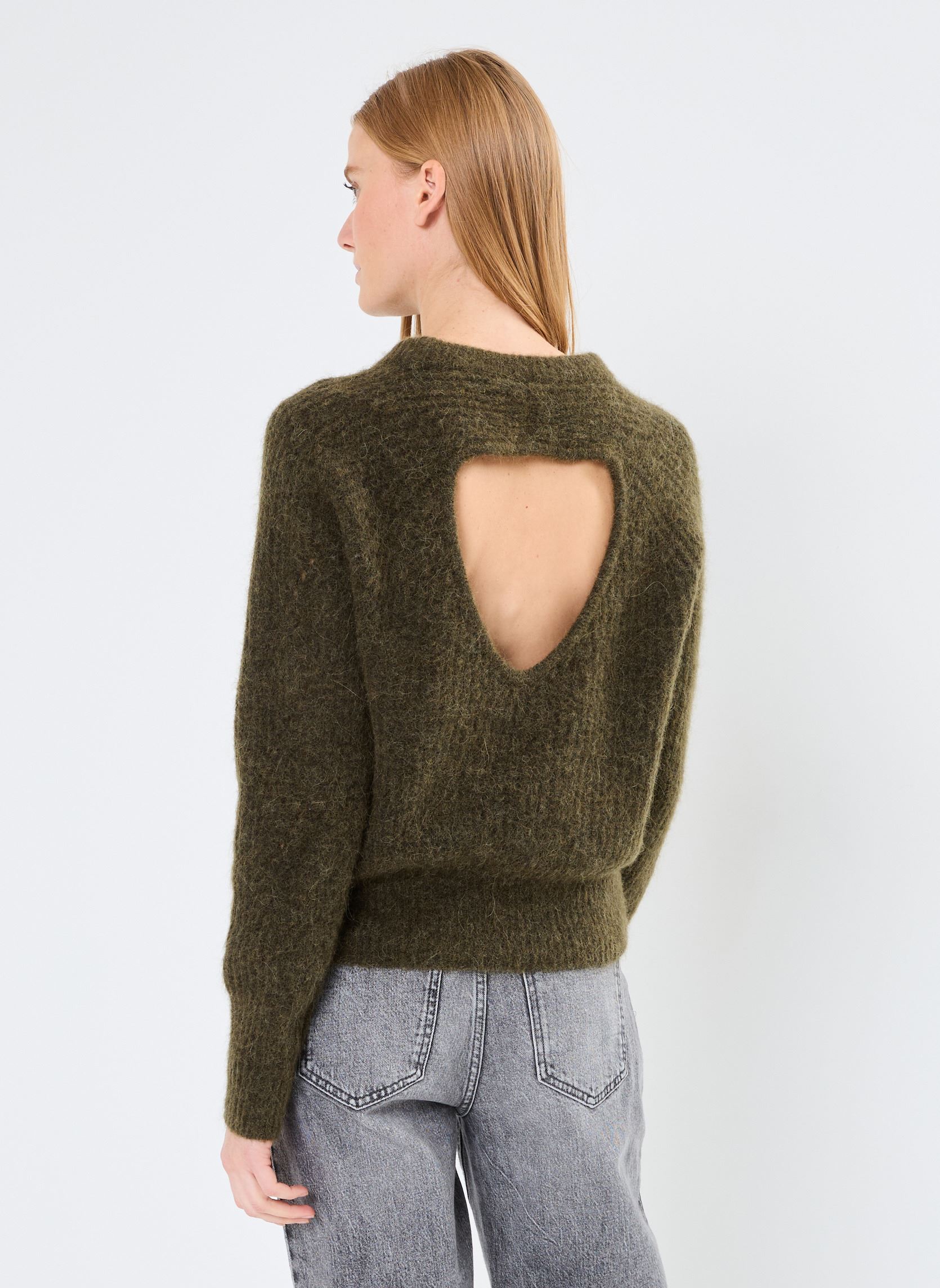 Jerseys VILOA LS OPEN BACK O-NECK KNIT/ROU mujer verde Vila Jerseys VILOA LS OPEN BACK O-NECK KNIT/ROU mujer verde Ivy green
