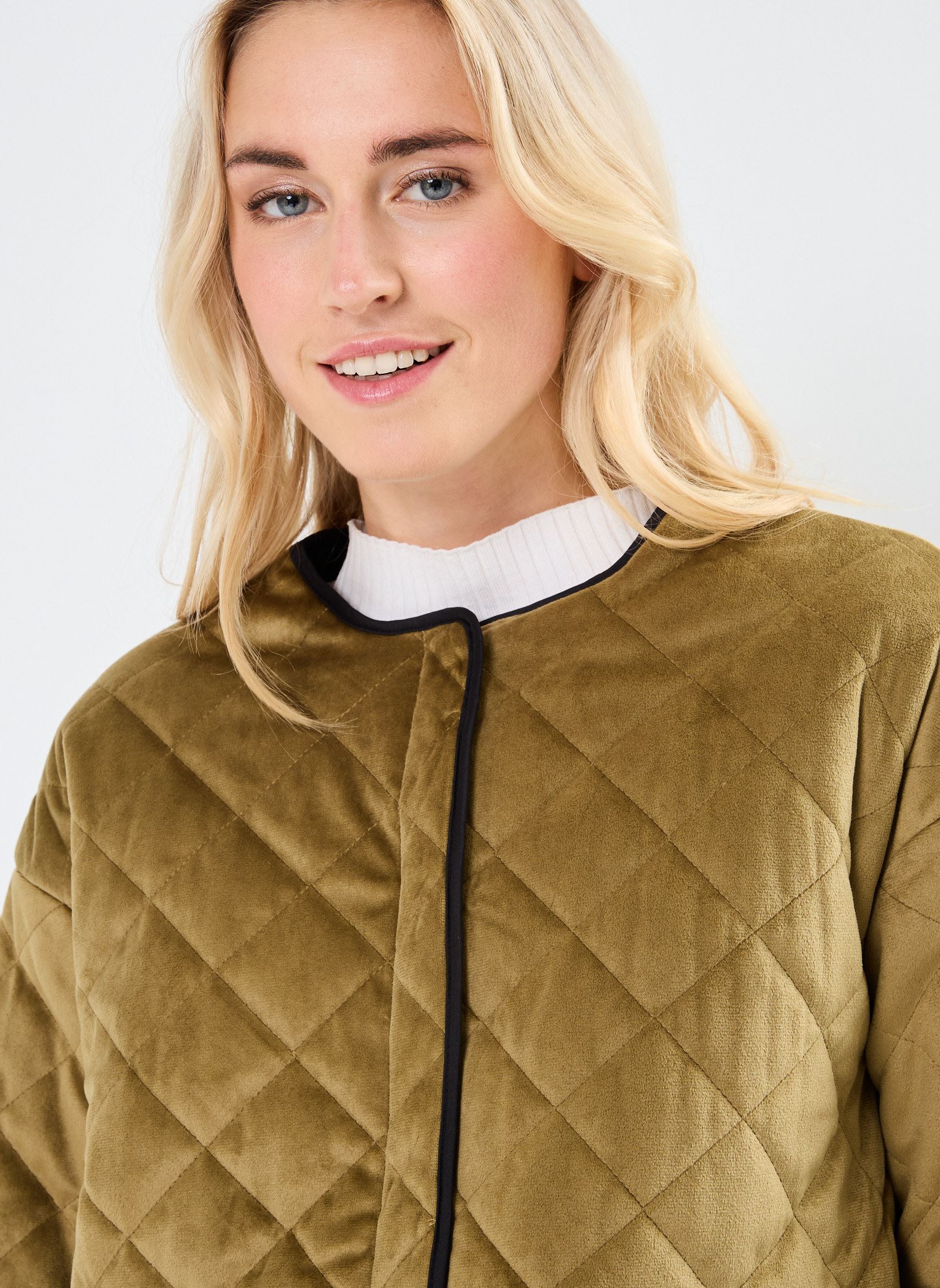 Bomberjacks VIMETRA L/S QUILTED JACKET dames groen Vila Bomberjacks VIMETRA L/S QUILTED JACKET dames groen GOTHIC OLIVE