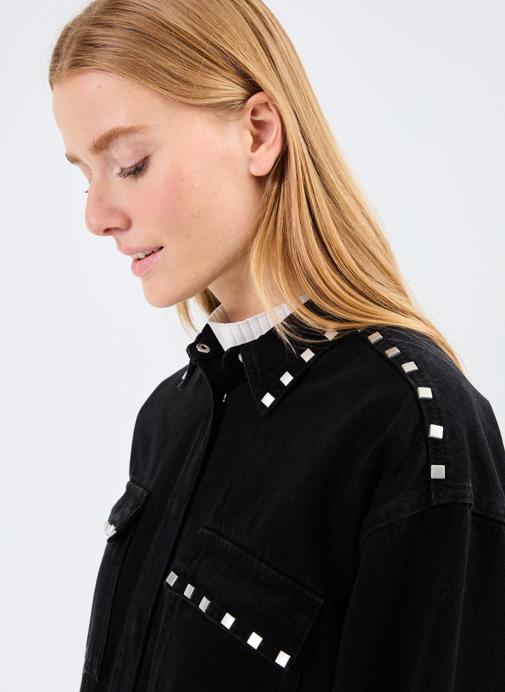 Langarm-Hemden VIMORA LS DENIM OVERSIZED SHIRT/ROU damen schwarz Vila Langarm-Hemden VIMORA LS DENIM OVERSIZED SHIRT/ROU damen schwarz METEORITE