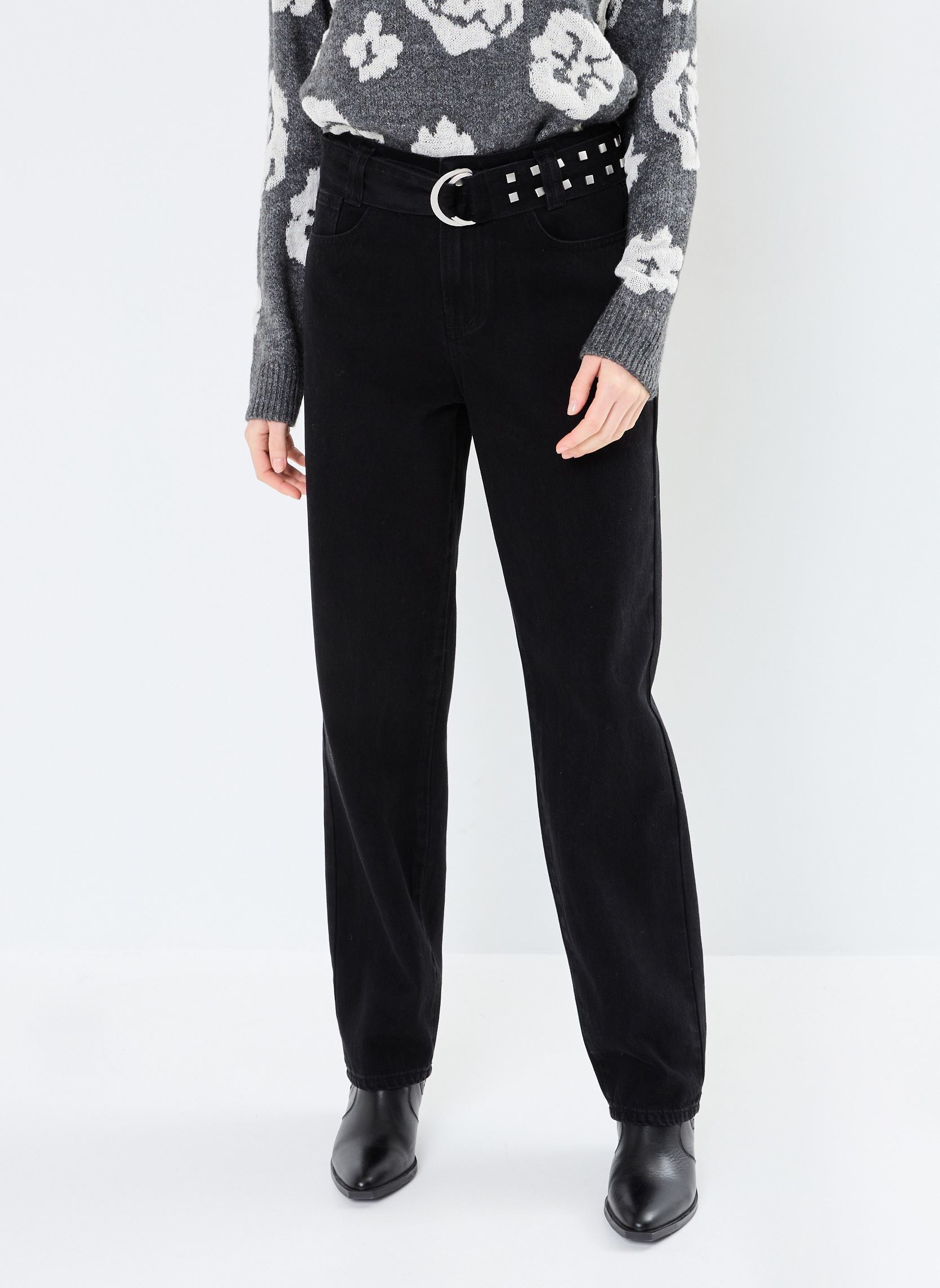 Jeans diritti VIMORA RW ANKLE TAPERED JEANS/ROU donna nero Vila Jeans diritti VIMORA RW ANKLE TAPERED JEANS/ROU donna nero Meteorite