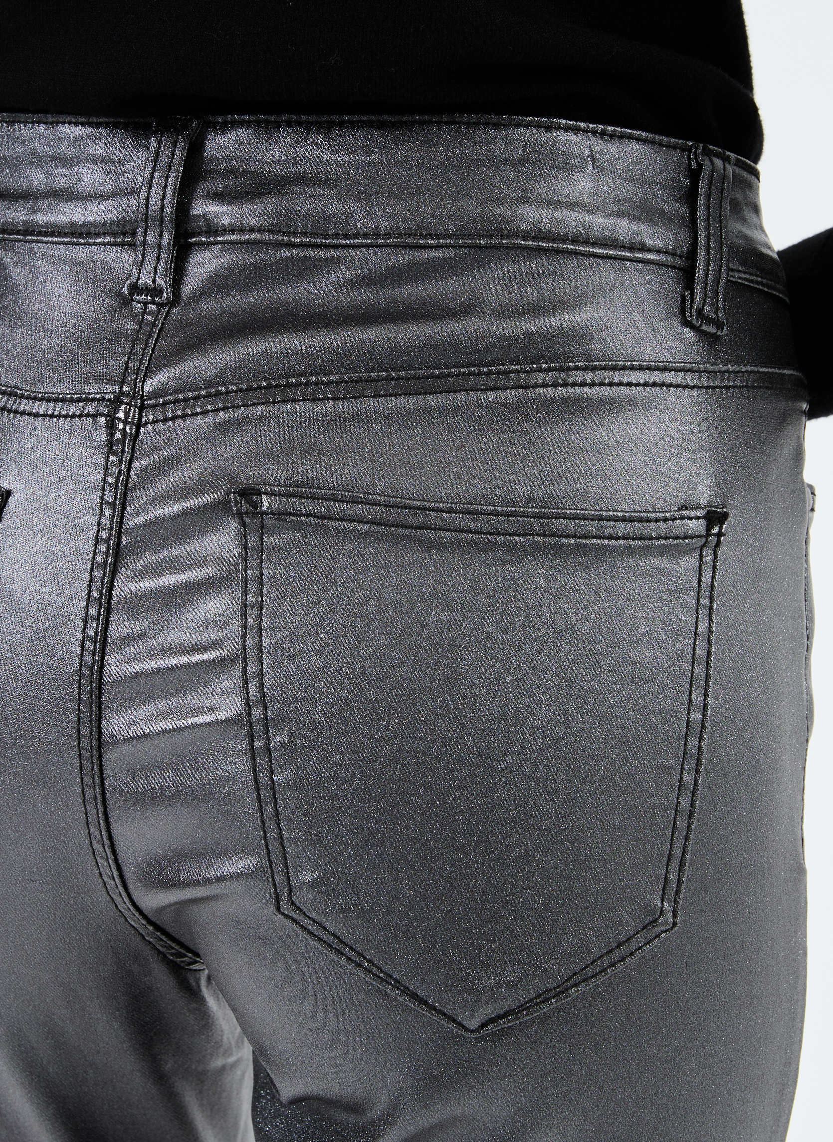 Jeans slim et skinny VISARAH RW GLITTER COATED JEANS BLKR femme noir Vila Jeans slim et skinny VISARAH RW GLITTER COATED JEANS BLKR femme noir Black Denim