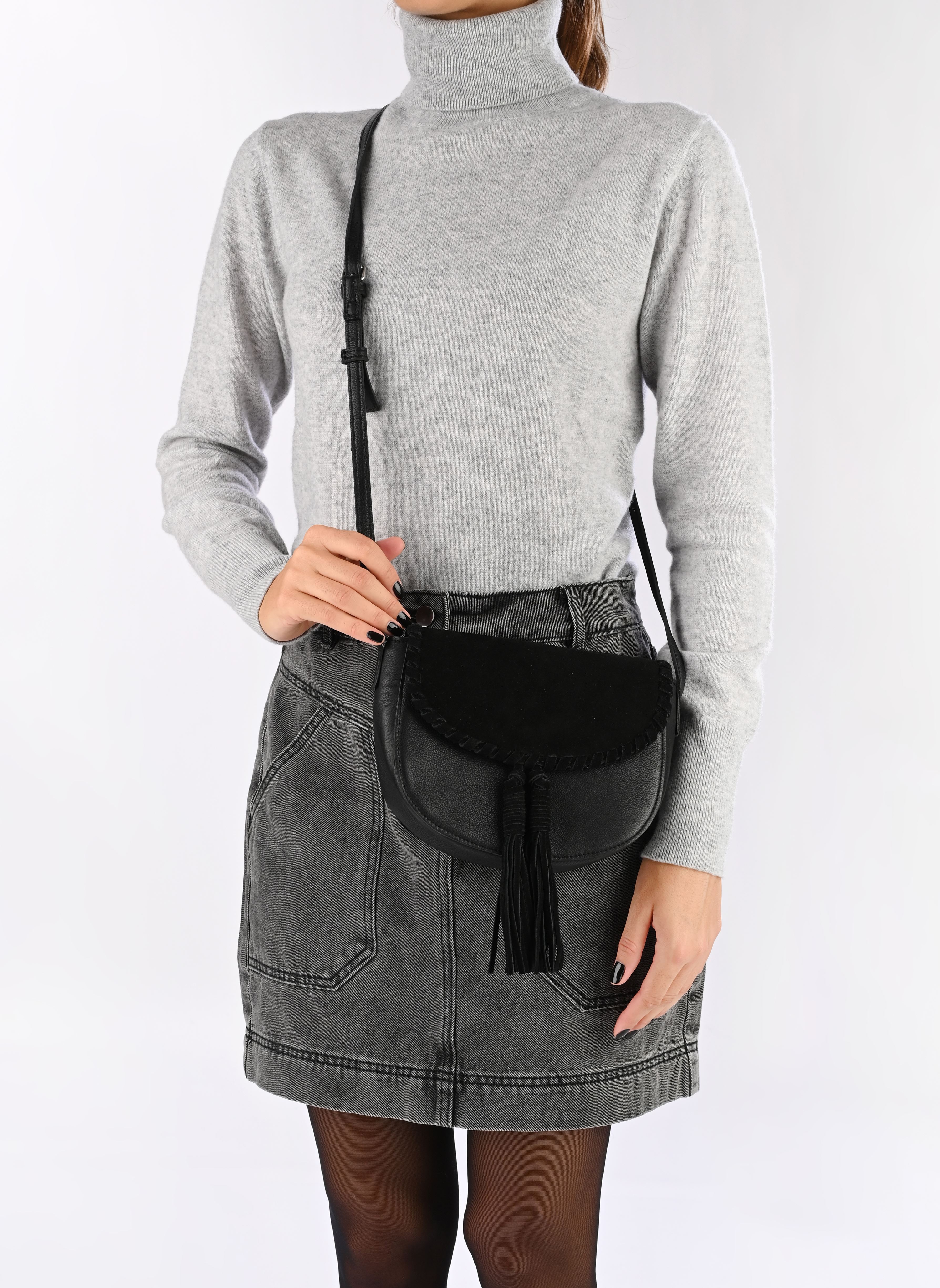 Umhängetaschen VISARA LEATHER BAG/EF/LS damen schwarz Vila Umhängetaschen VISARA LEATHER BAG/EF/LS damen schwarz BLACK