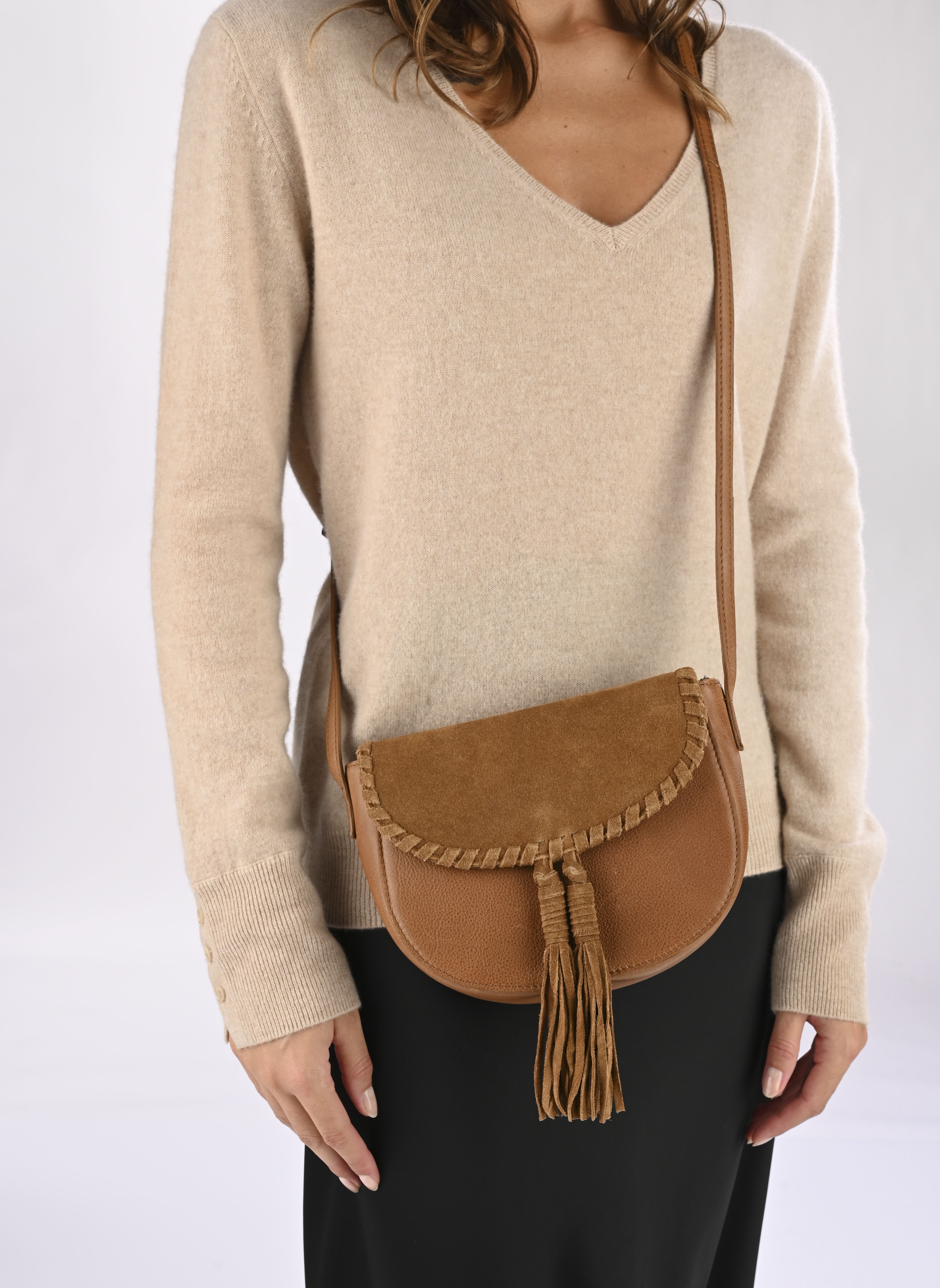 Bandolera VISARA LEATHER BAG/EF/LS mujer marrón Vila Bandolera VISARA LEATHER BAG/EF/LS mujer marrón RUBBER