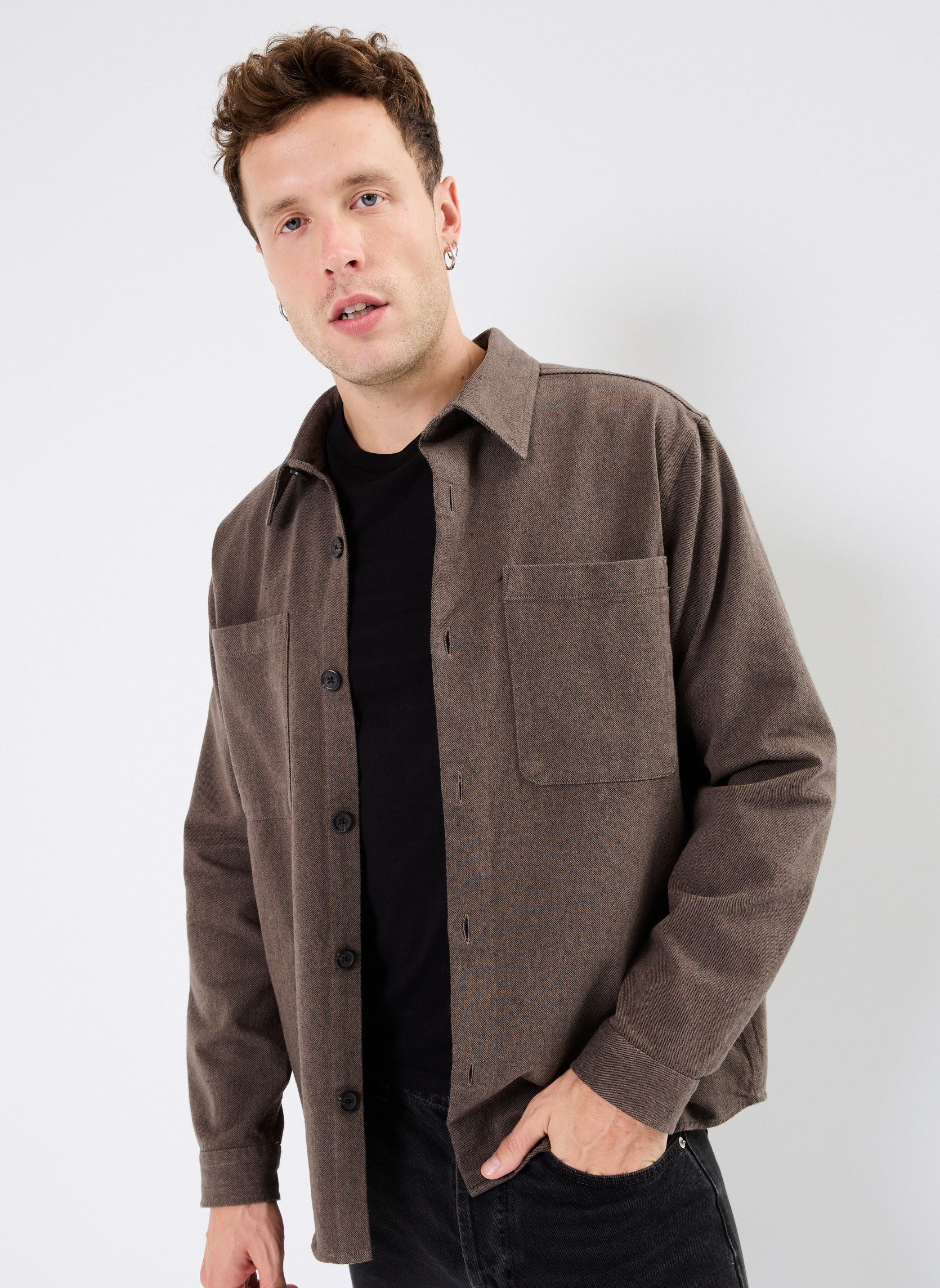 Selected Homme Camicia Uomo In Cotone Biologico - Modello Slim Texas Con Colletto Mao - Vestibilità Aderente E Comfort - Per Lavoro E Tempo Libero - 2