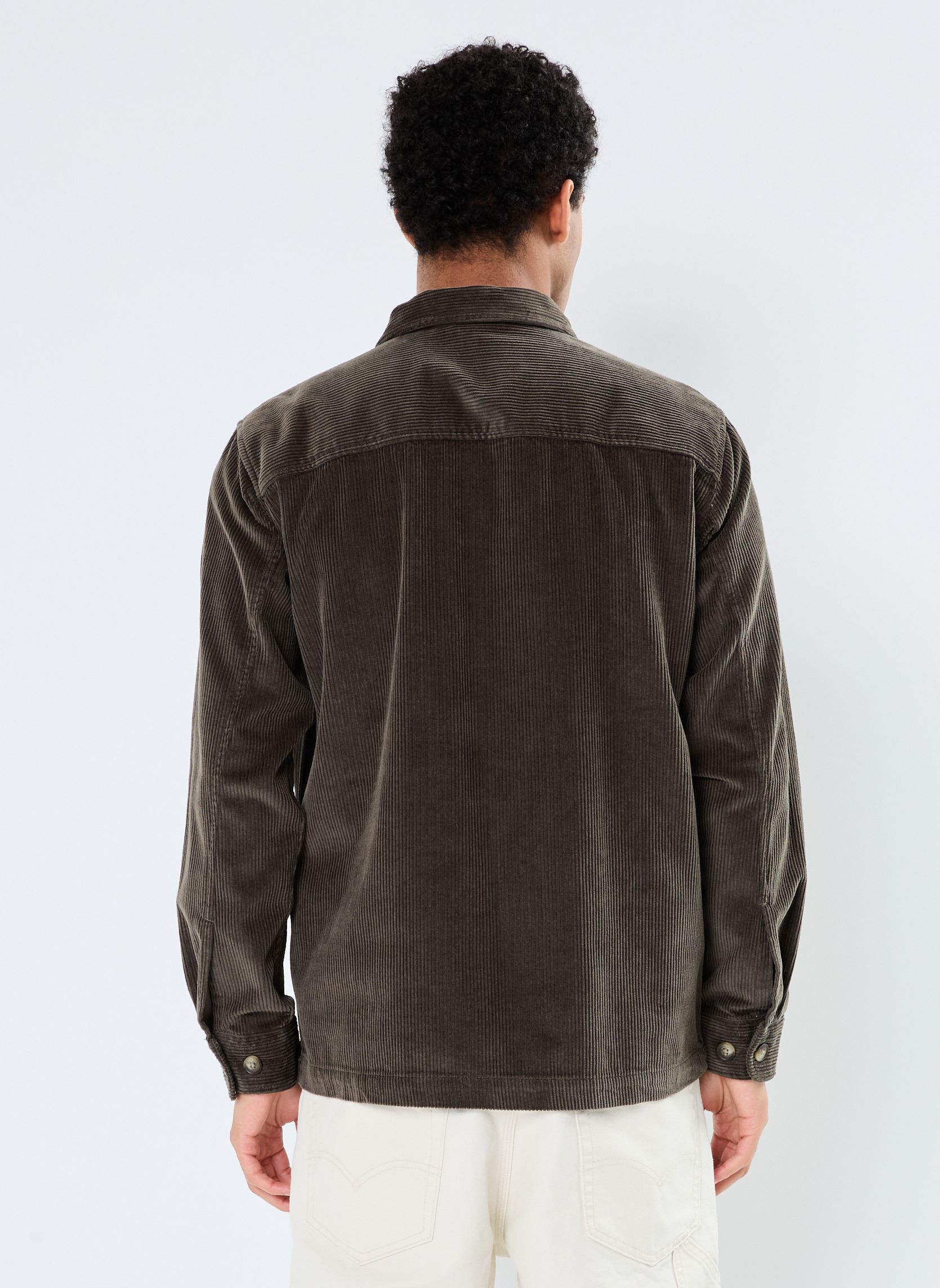 Vestes Slh-Jake Cord Overshirt Ls Zip homme vert Selected Homme Vestes Slh-Jake Cord Overshirt Ls Zip homme vert FOREST NIGHT