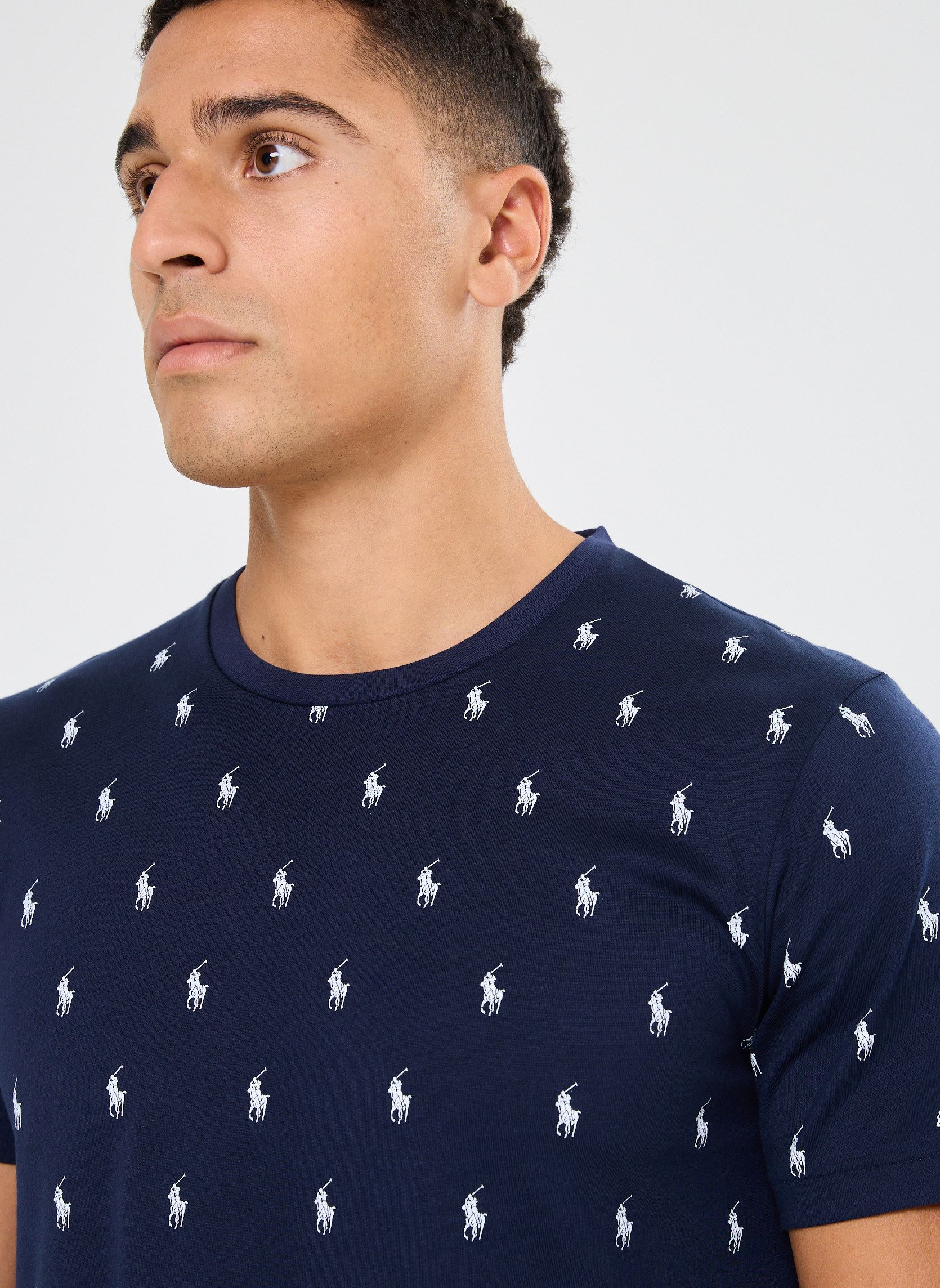 Tee-shirts manches courtes Tee-shirt de nuit logo en jersey de coto homme bleu Polo Ralph Lauren Tee-shirts manches courtes Tee-shirt de nuit logo en jersey de coto homme bleu CRUISE NAVY AOPP