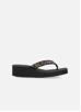 Sandales De Plage Noires à Semelle Compensée Avec Pierreries Multicolores Pour Femme - Ultra Légères Et Confortables