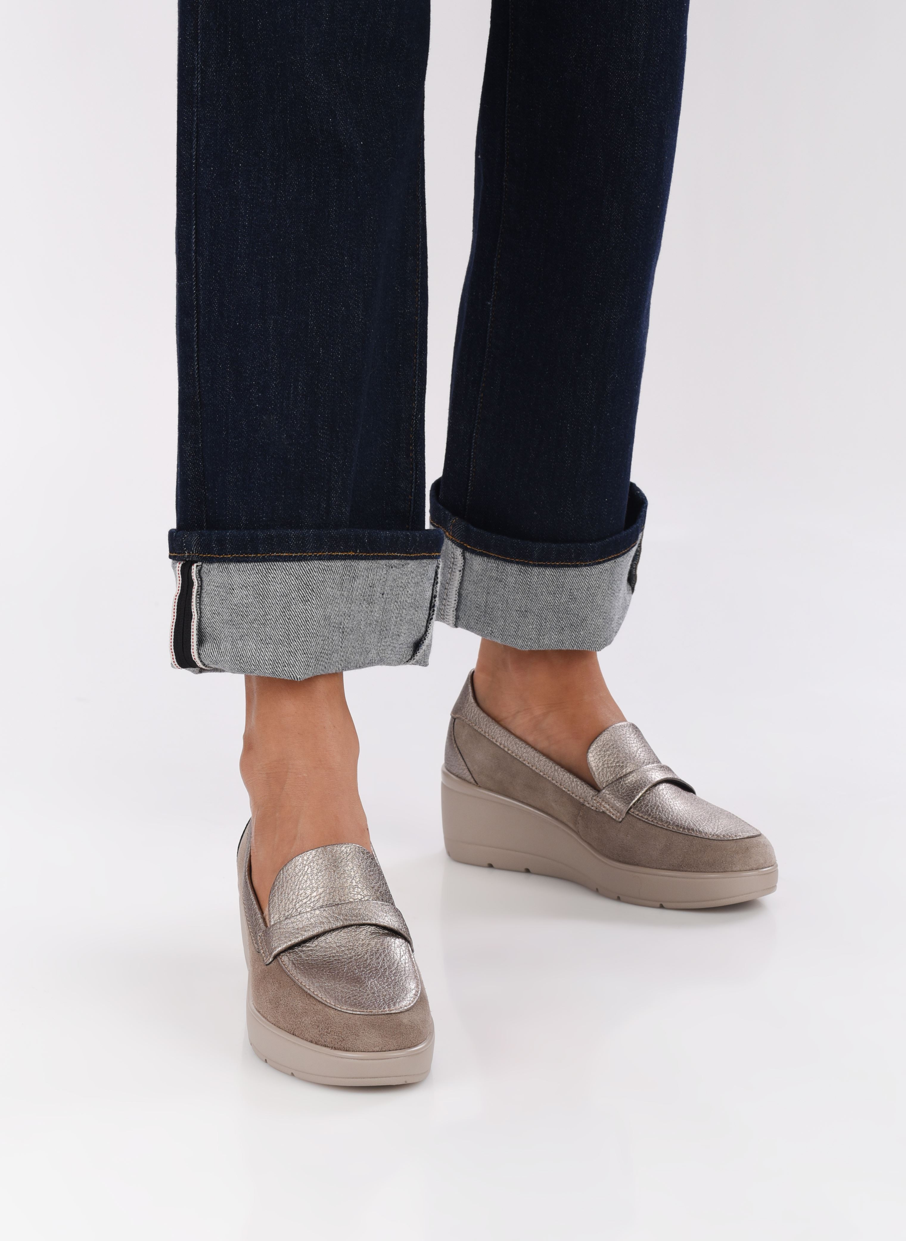 Mocassins D ILDE B femme beige Geox Mocassins D ILDE B femme beige Taupe
