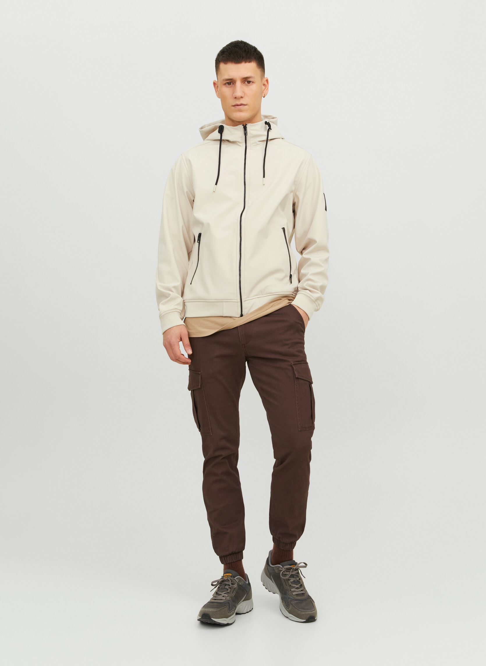 Trainingsjacken Jjebasic Softshell hood Noos herren grau Jack & Jones Trainingsjacken Jjebasic Softshell hood Noos herren grau MOONBEAM
