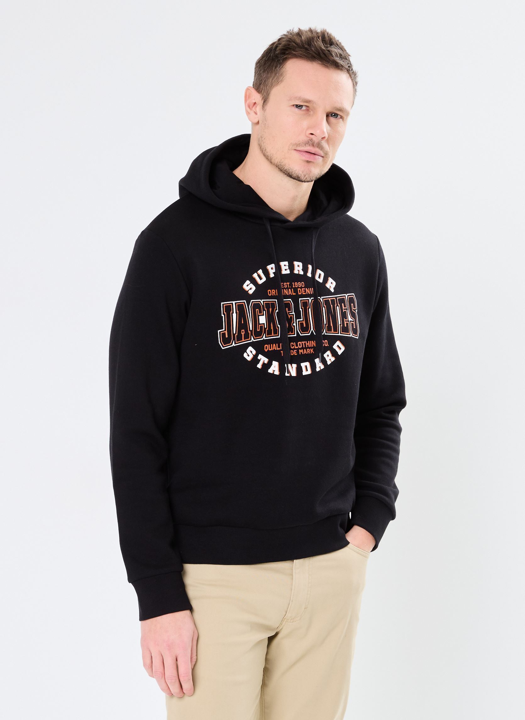Vêtements Jack & Jones JJELOGO SWEAT HOOD 2 COL 24/25 NOOS pour  Accessoires