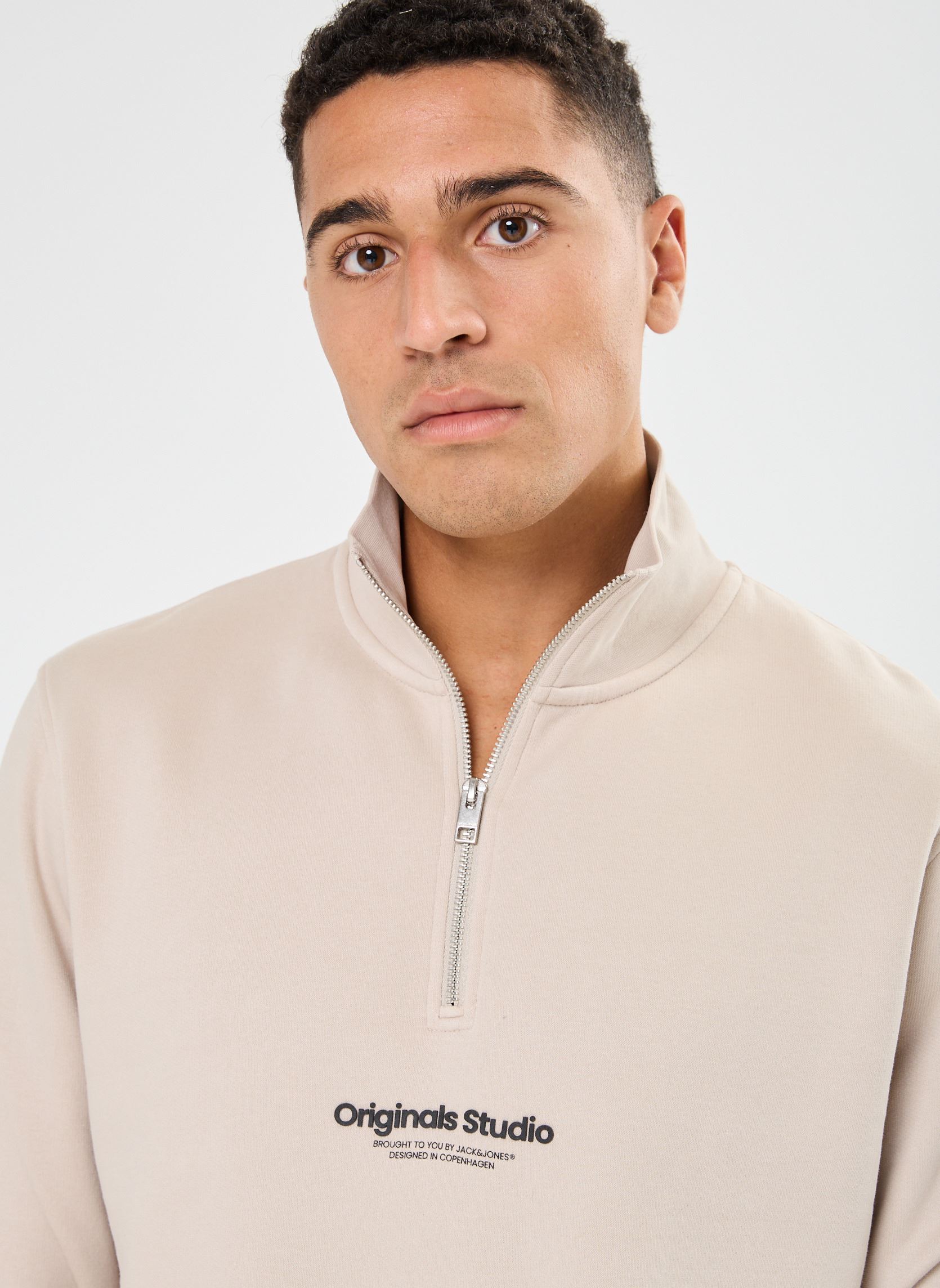 Sweats zippés Jorvesterbro sweat Quarter zip Hn Noos homme blanc Jack & Jones Sweats zippés Jorvesterbro sweat Quarter zip Hn Noos homme blanc MOONBEAM