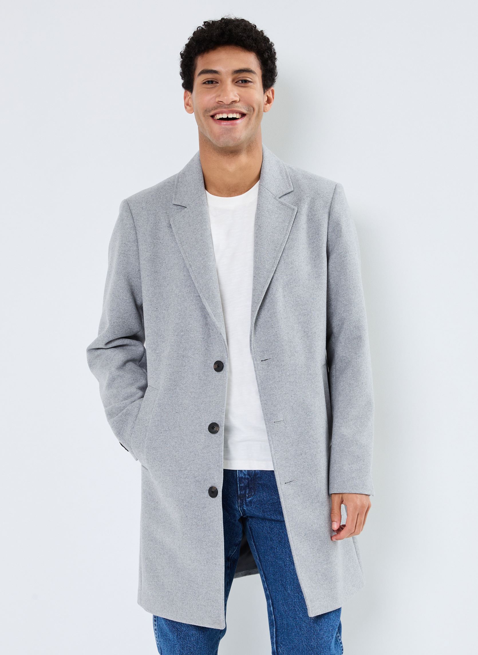 Vêtements Jack & Jones JJEHARRISON WOOL COAT SN pour Accessoires - vue 2