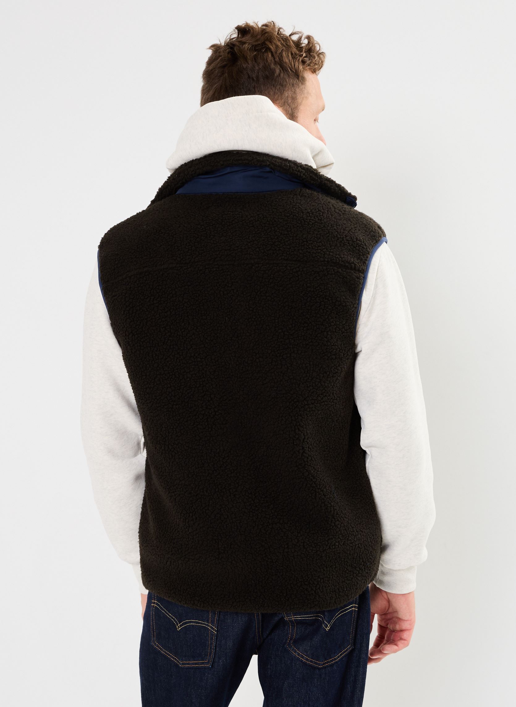 Maglioni in pile VADOSM polaire uomo nero MADE BY Maglioni in pile VADOSM polaire uomo nero PEAT