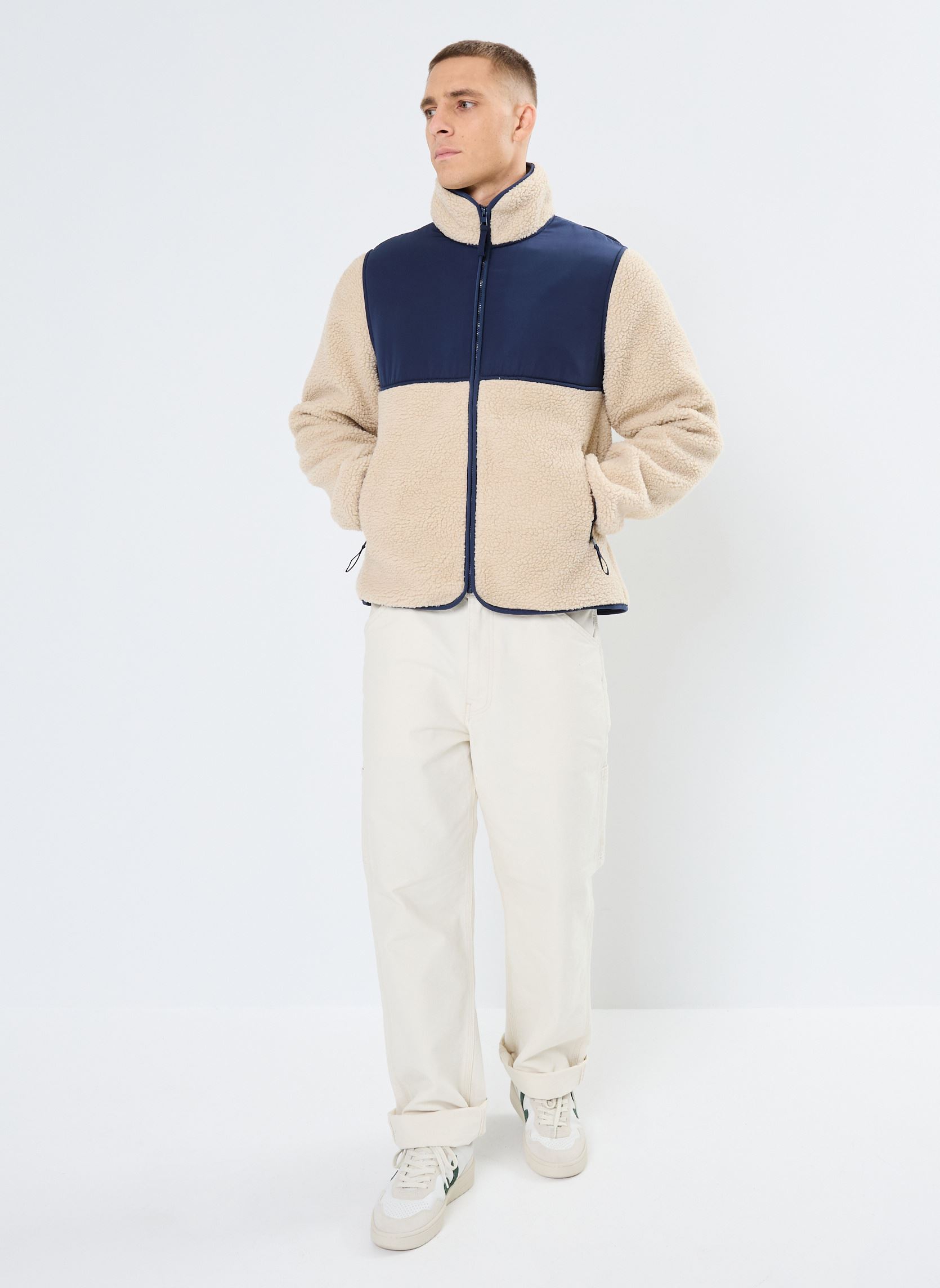 Fleece-Pullover VADO polaire herren beige MADE BY Fleece-Pullover VADO polaire herren beige KELP
