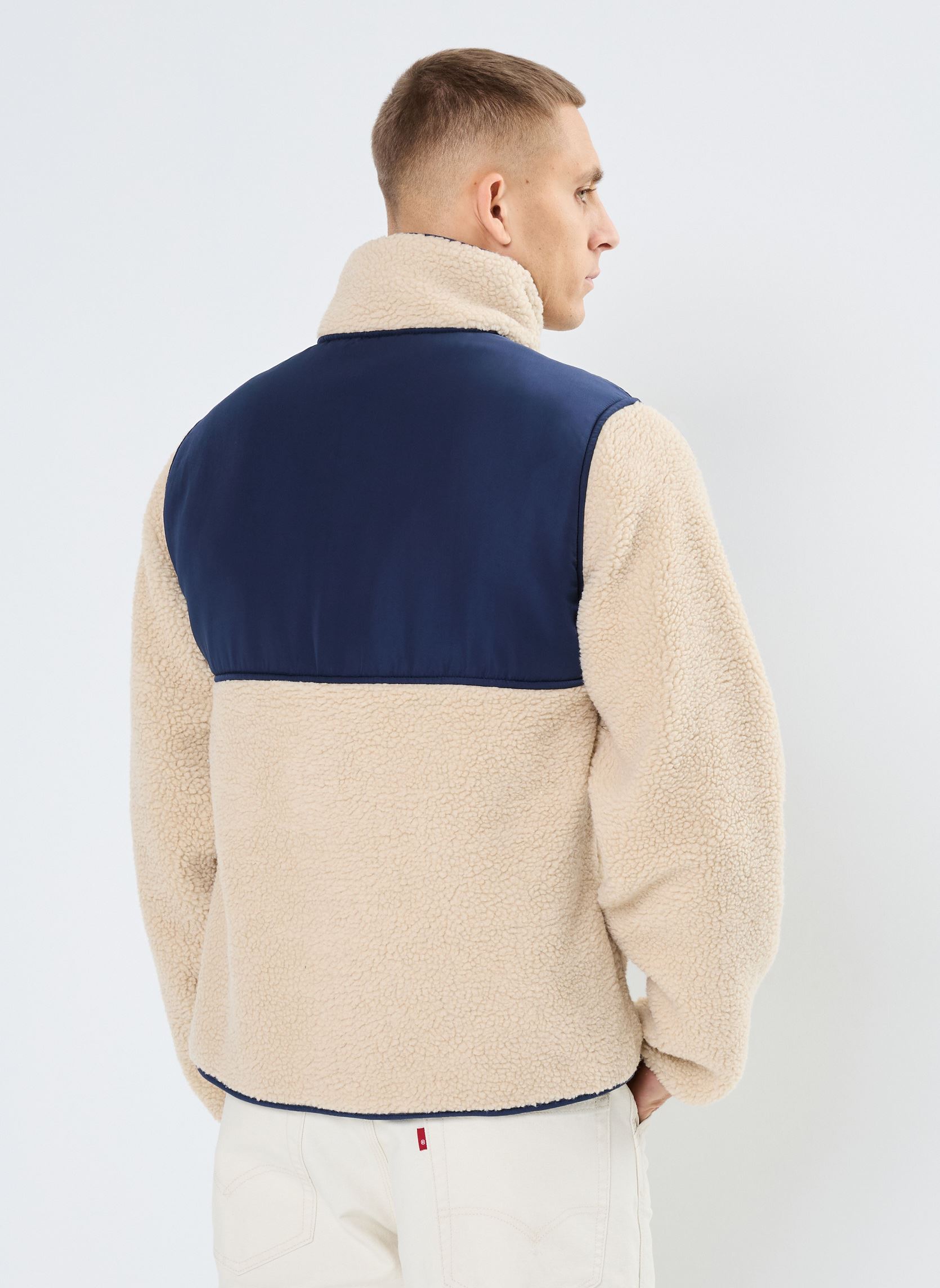 Fleece-Pullover VADO polaire herren beige MADE BY Fleece-Pullover VADO polaire herren beige KELP
