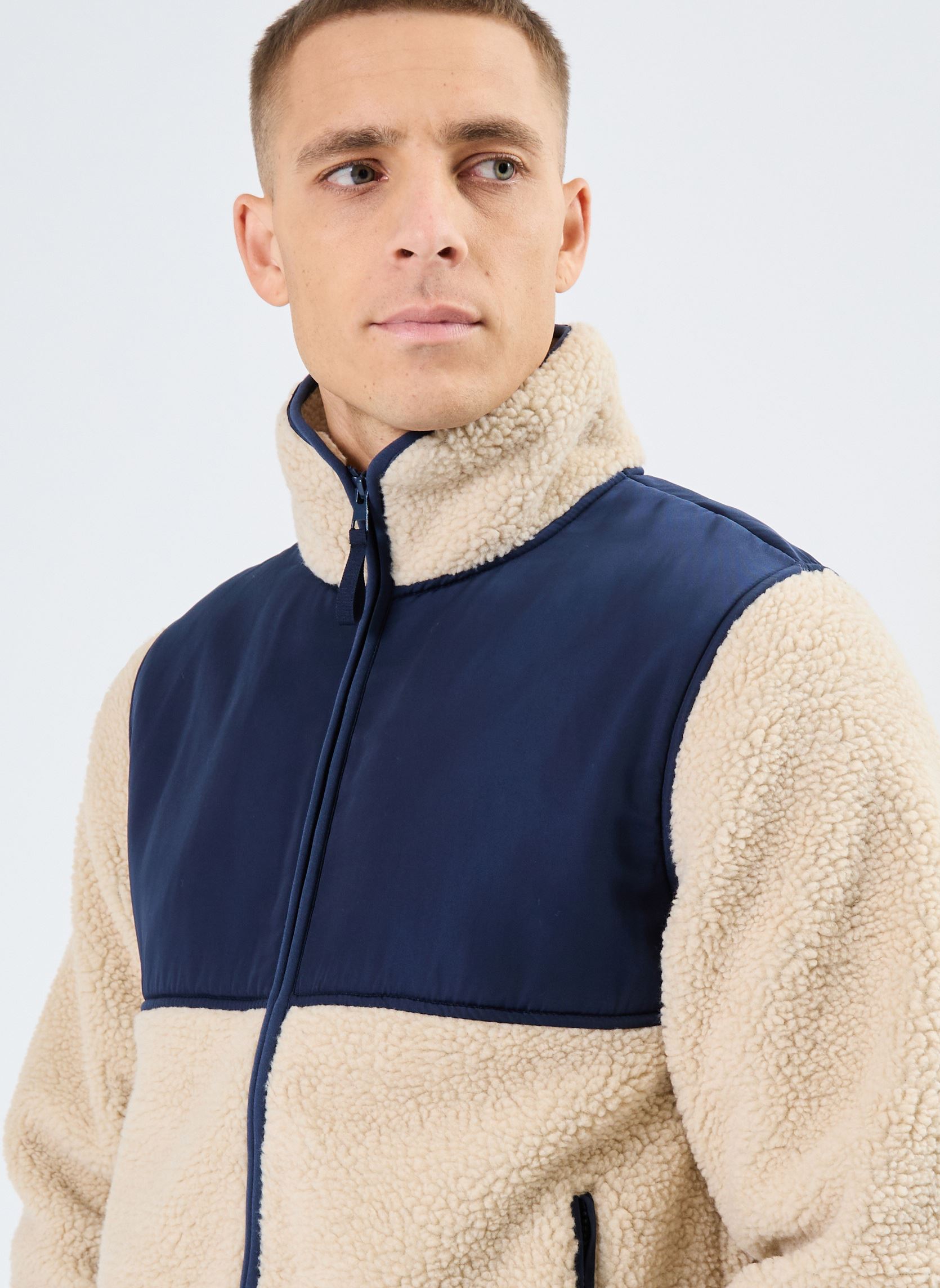 Fleece-Pullover VADO polaire herren beige MADE BY Fleece-Pullover VADO polaire herren beige KELP