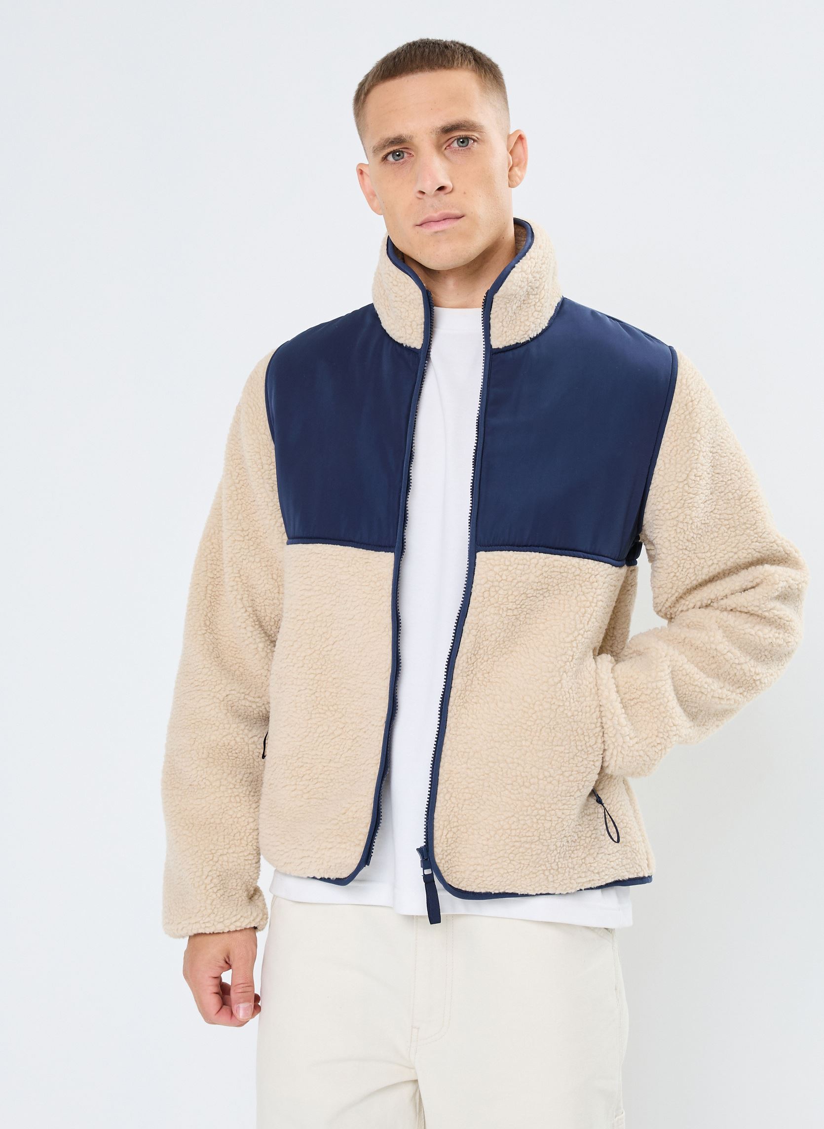 Fleece-Pullover VADO polaire herren beige MADE BY Fleece-Pullover VADO polaire herren beige KELP