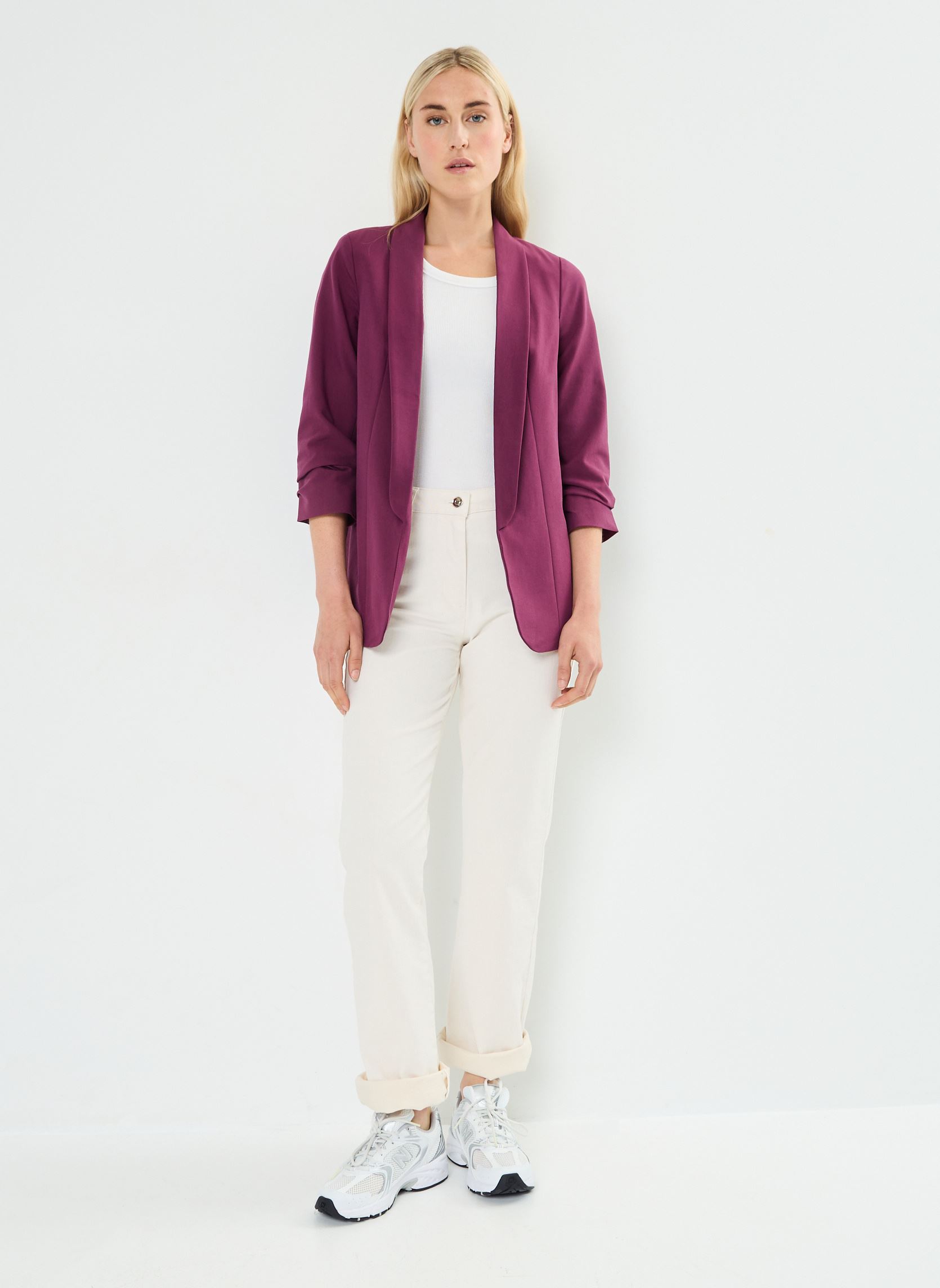Vestes de blazer Pcbosella 34 Blazer Noos Bc femme bordeaux Pieces Vestes de blazer Pcbosella 34 Blazer Noos Bc femme bordeaux Grape Wine