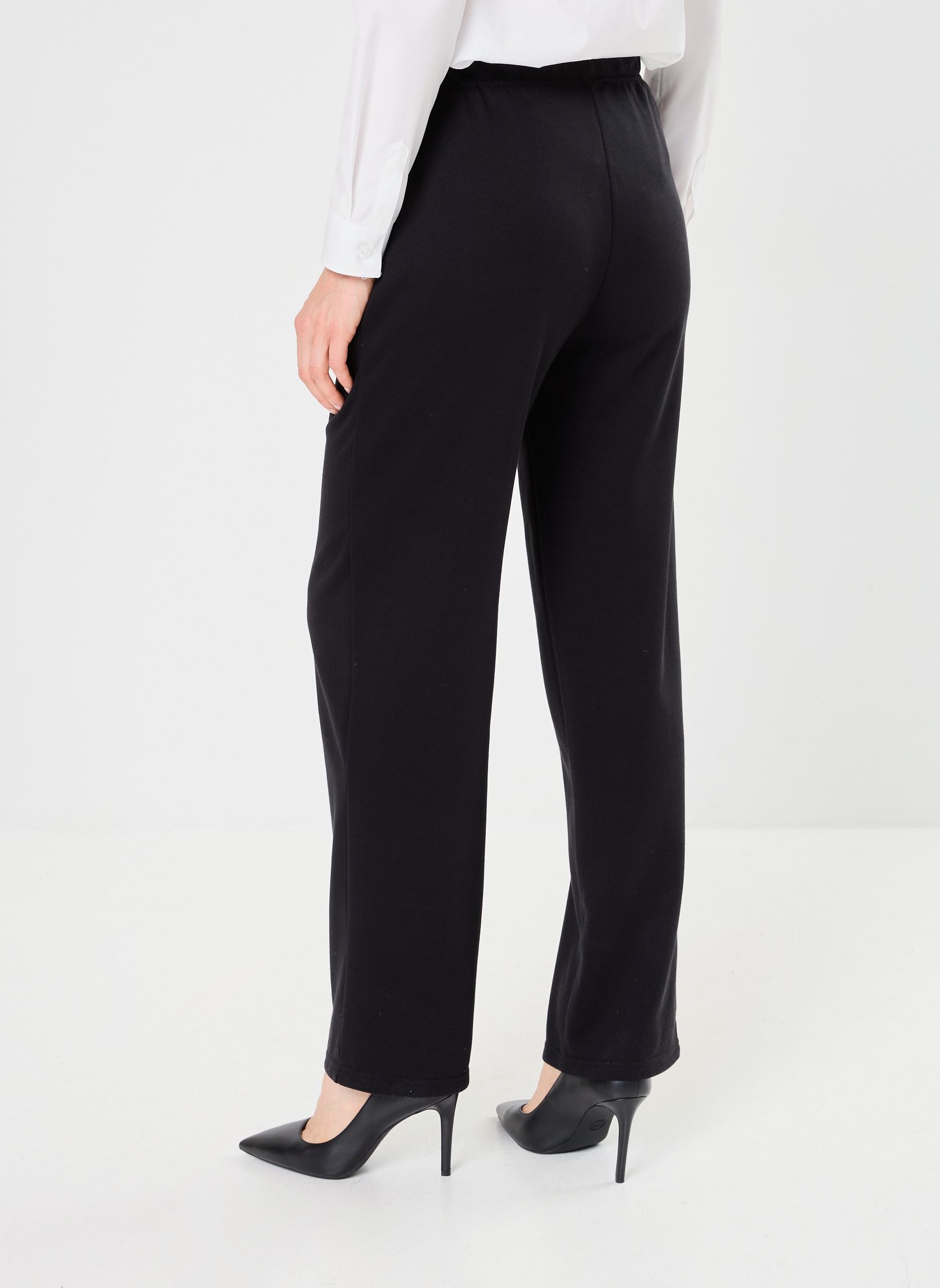 Trainingsbroeken Pcchilli Summer Hw Wide Pants Noos Bc dames zwart Pieces Trainingsbroeken Pcchilli Summer Hw Wide Pants Noos Bc dames zwart BLACK